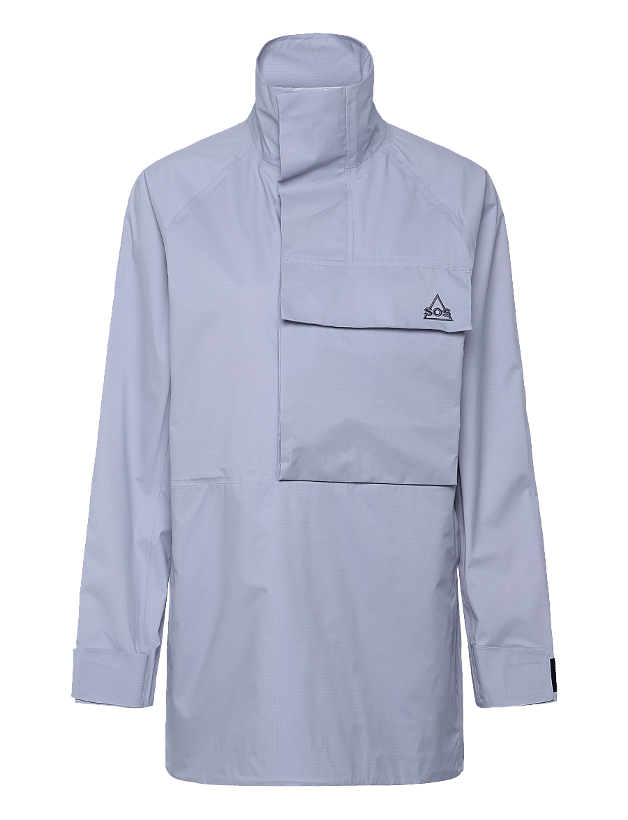 SOS - Matterhorn W Long Shell Anorak - anoraks - blue blizzard - 0