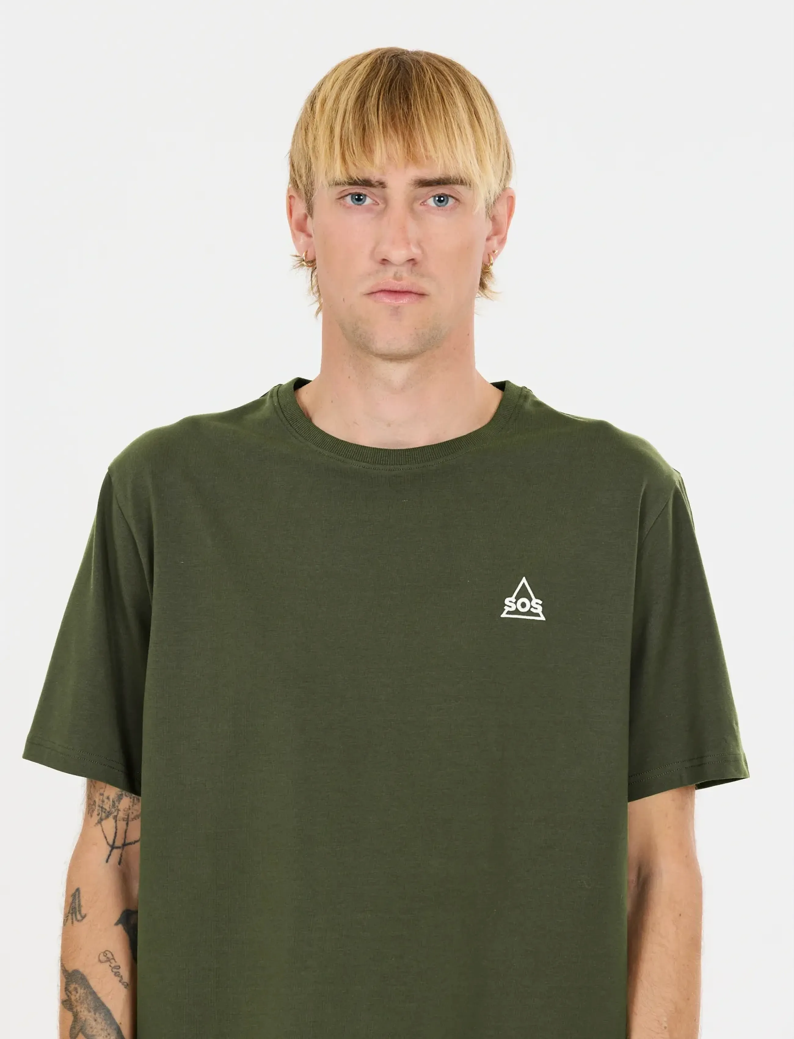 SOS Mera M Ss Tee, S, Sport Oberteile, Khakigrün - T-shirts, Männerswear