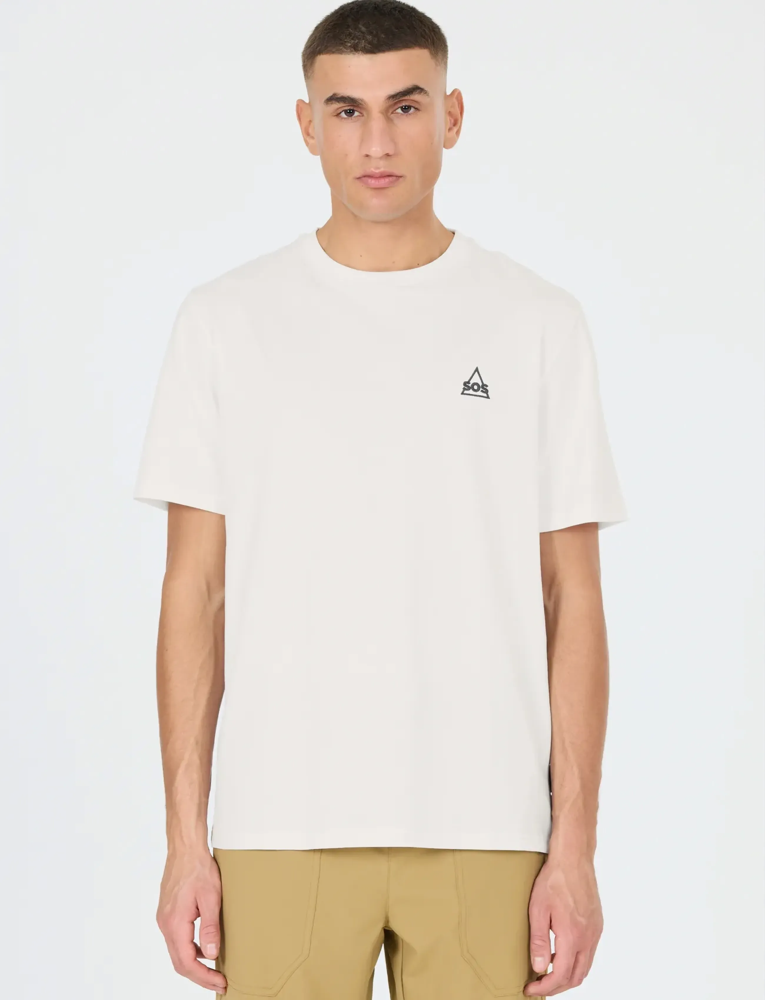 SOS Mera M Ss Tee, S, Sport Oberteile, Weiß - T-shirts, Männerswear