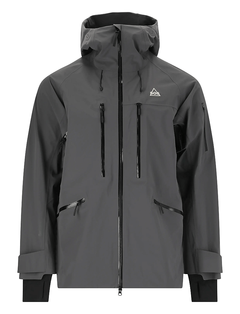 SOS - Kula M 3L Shell Jacket - skijakker - asphalt - 1