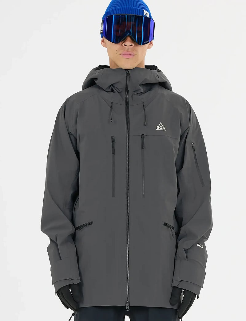 SOS - Kula M 3L Shell Jacket - skijakker - asphalt - 0
