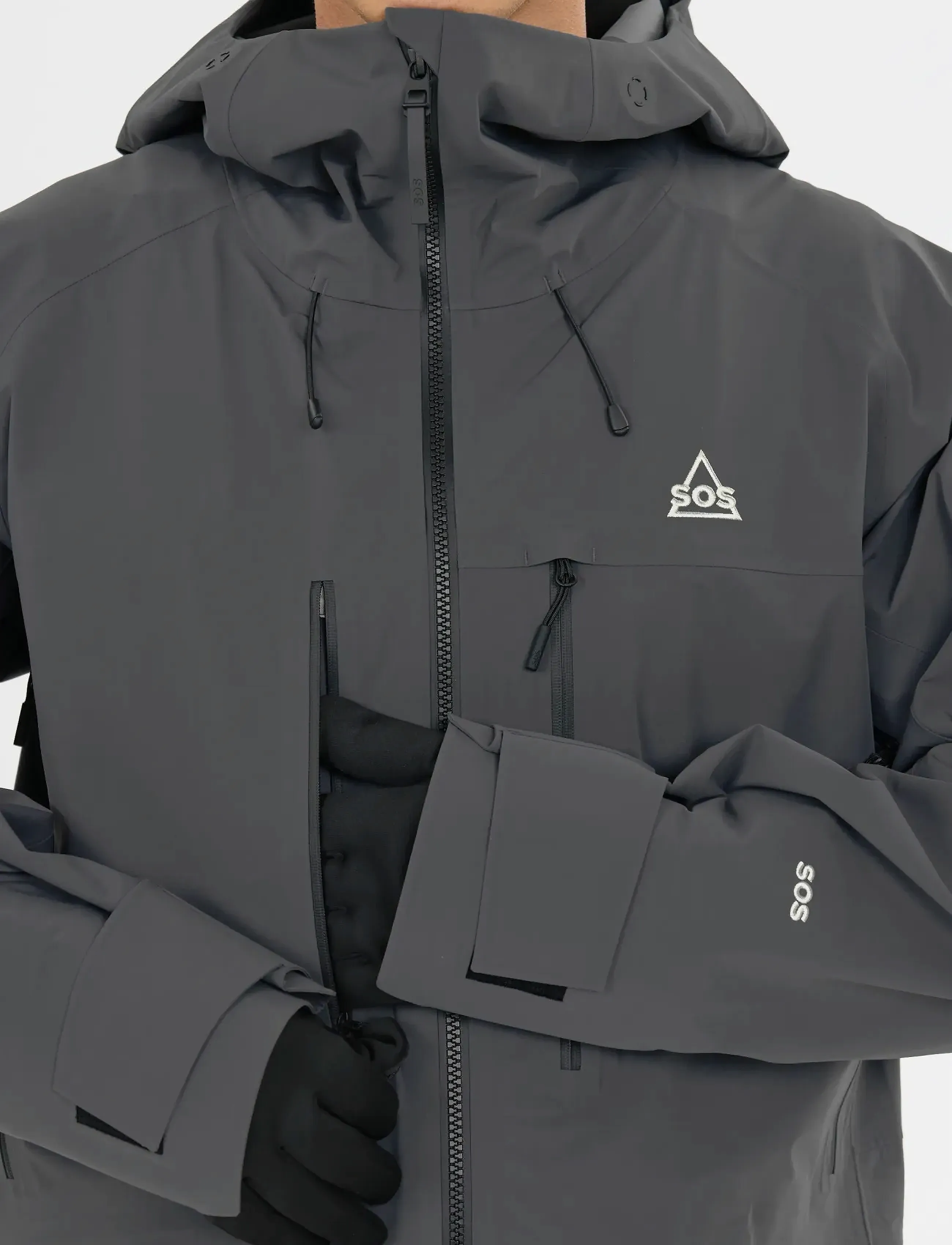 SOS - Kula M 3L Shell Jacket - ski jackets - asphalt - 5