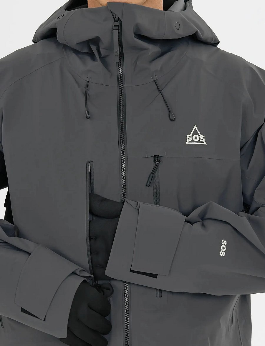 SOS - Kula M 3L Shell Jacket - skidjackor - asphalt - 5