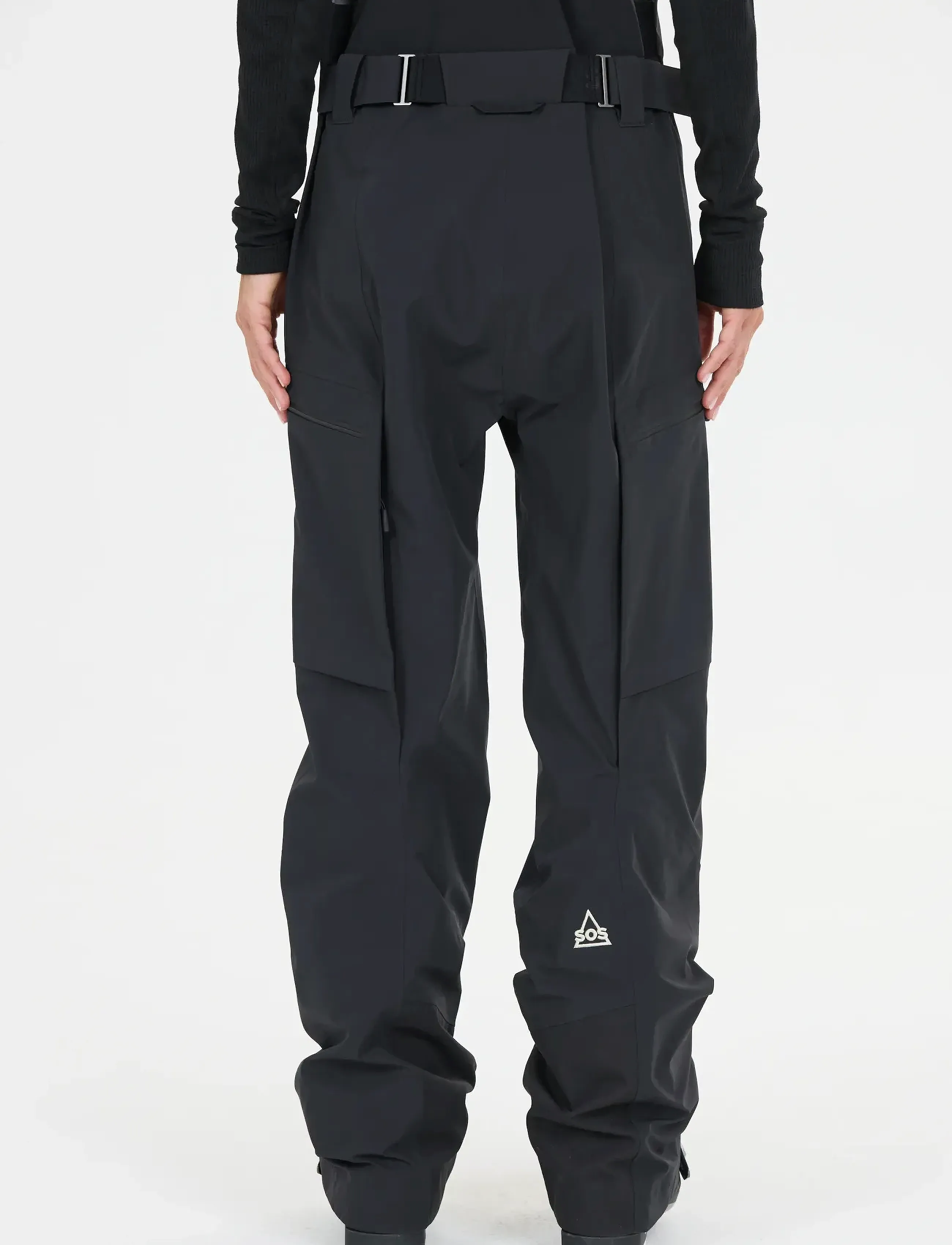 SOS Kula W 3L Shell Bib Pants - Suusapüksid - BLACK / black