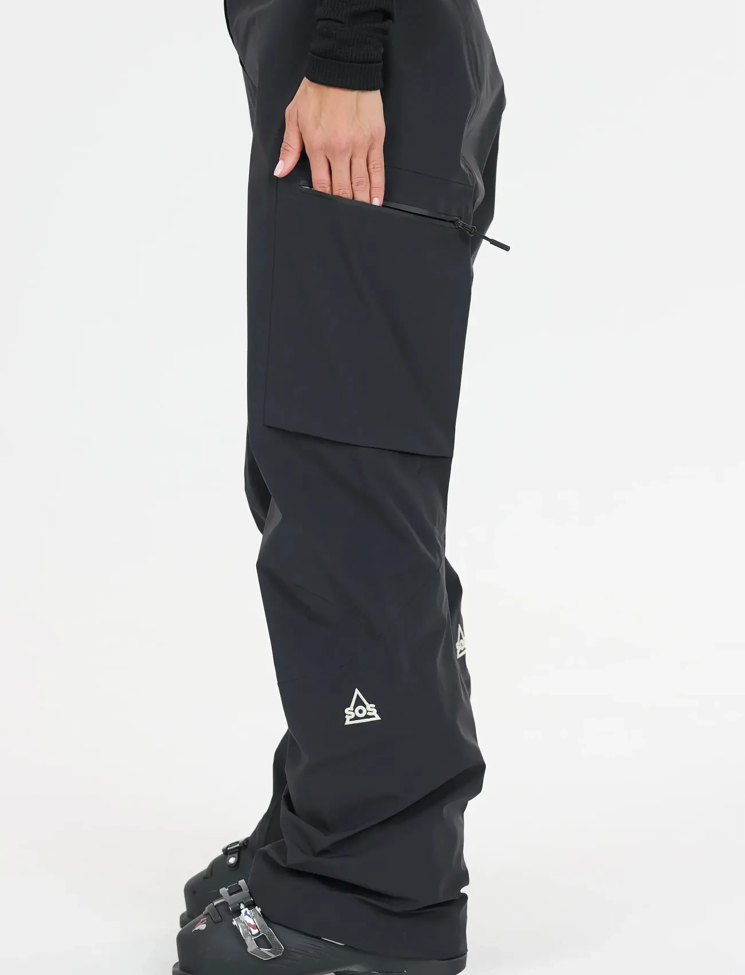 SOS - Kula W 3L Shell Bib Pants - joggingbukser - black - 5