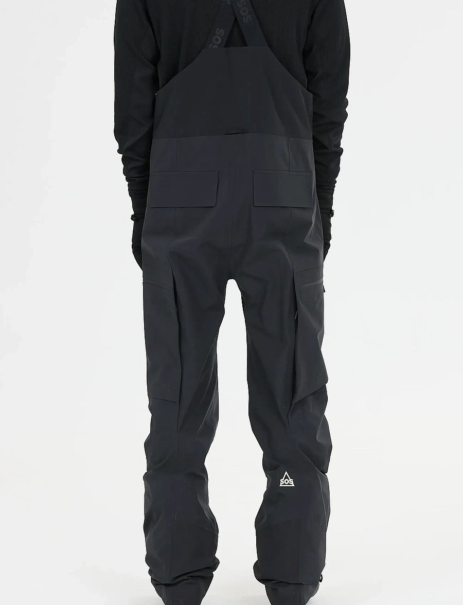 SOS - Kula M 3L Shell Bib Pants - skihosen - black - 3