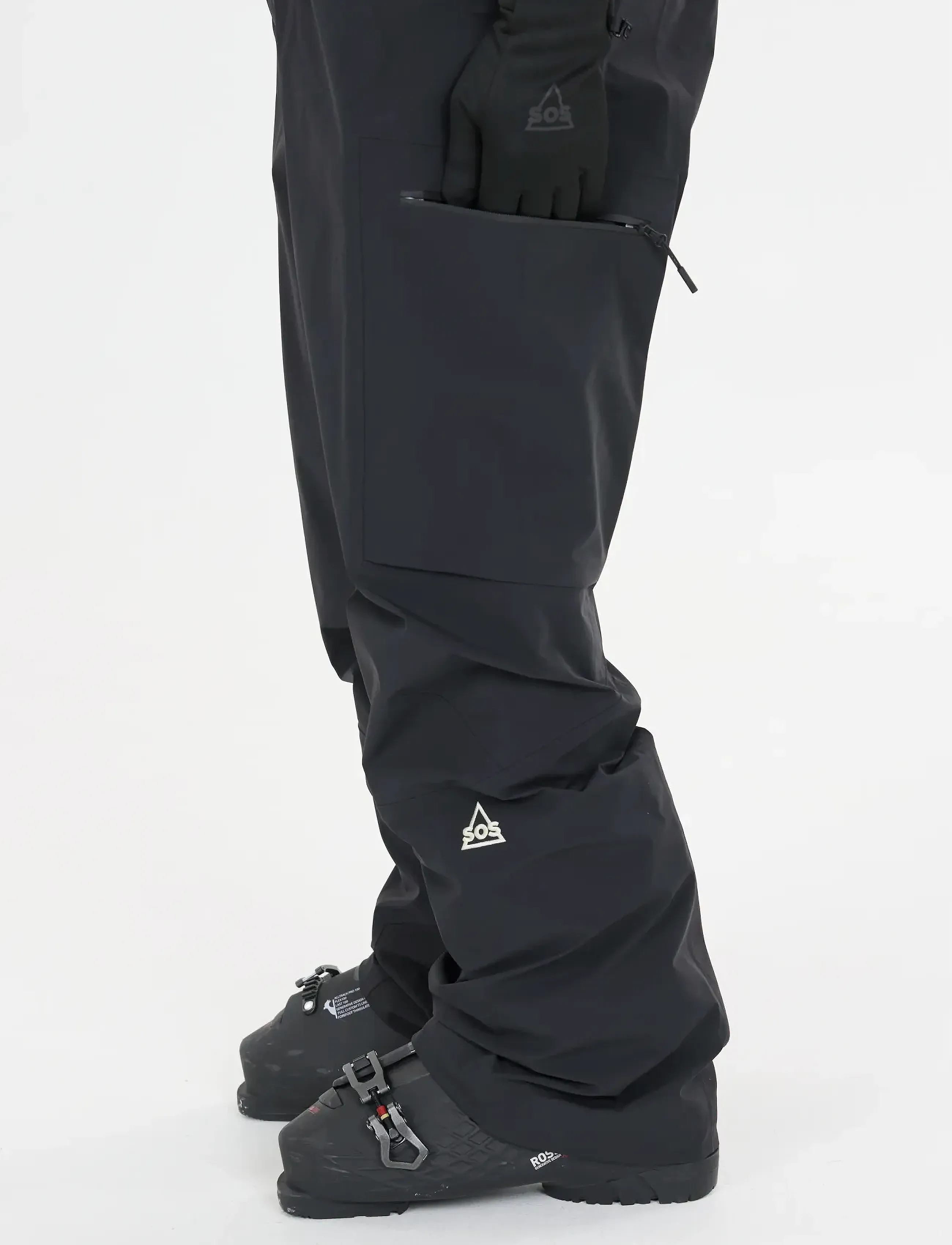 SOS - Kula M 3L Shell Bib Pants - skihosen - black - 5