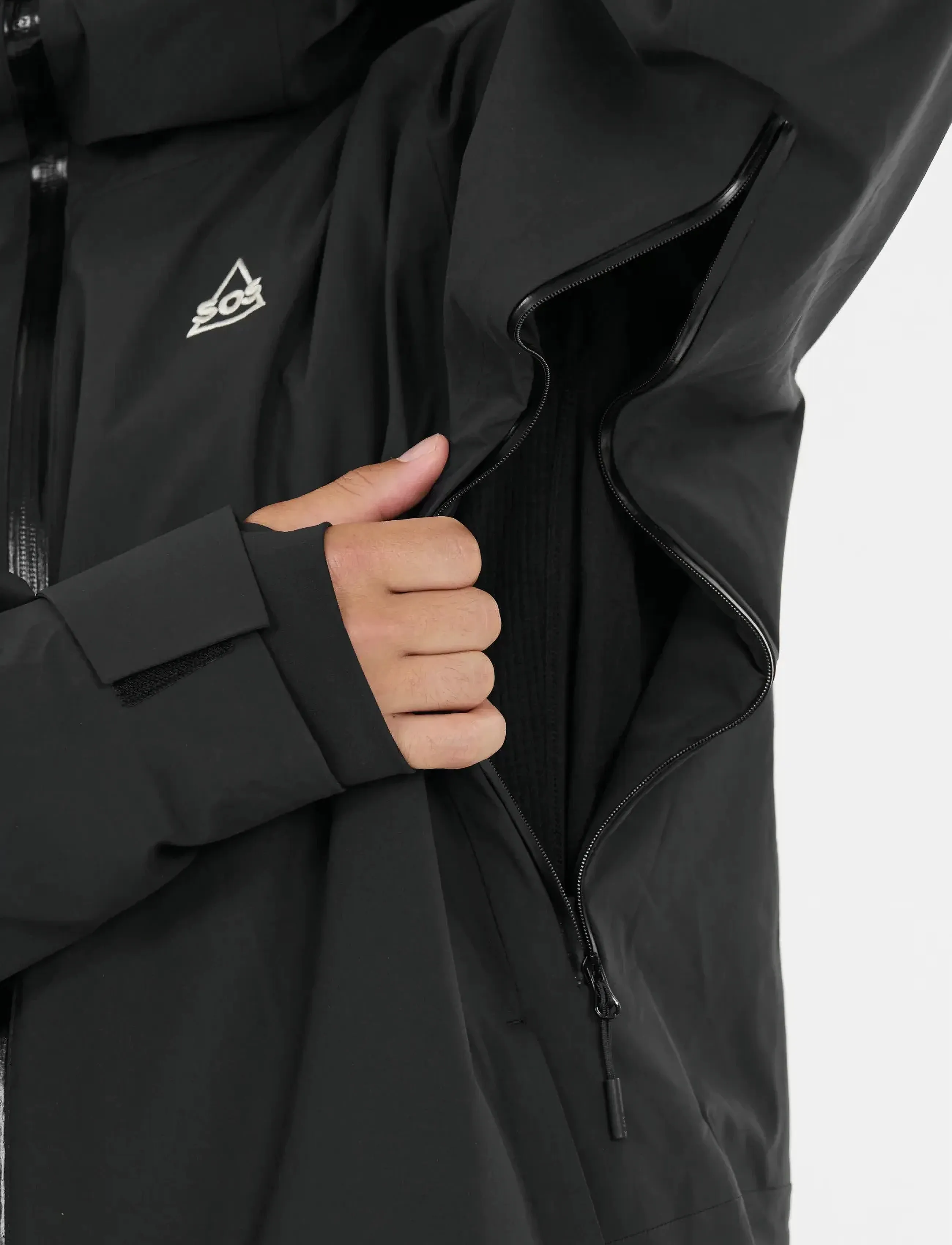 SOS - Samkos M 2L Insulated Jacket - regnjakker - black - 4