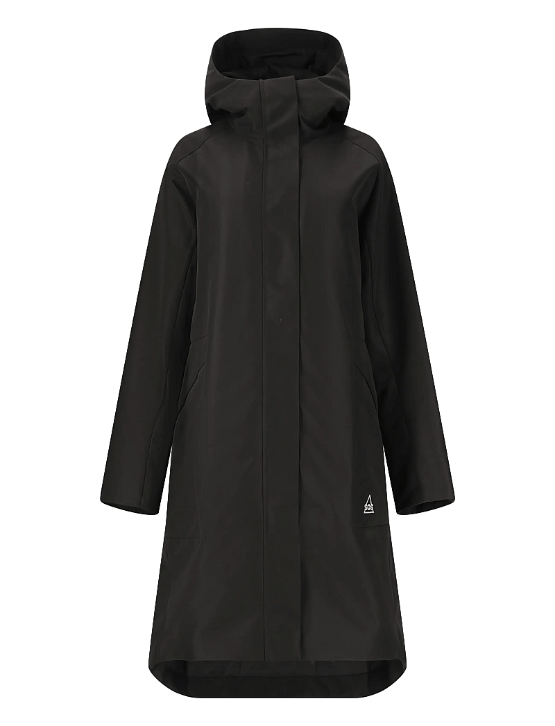 SOS - Trikora W 2L Long Insulated Jacket - friluftsjackor - black - 1