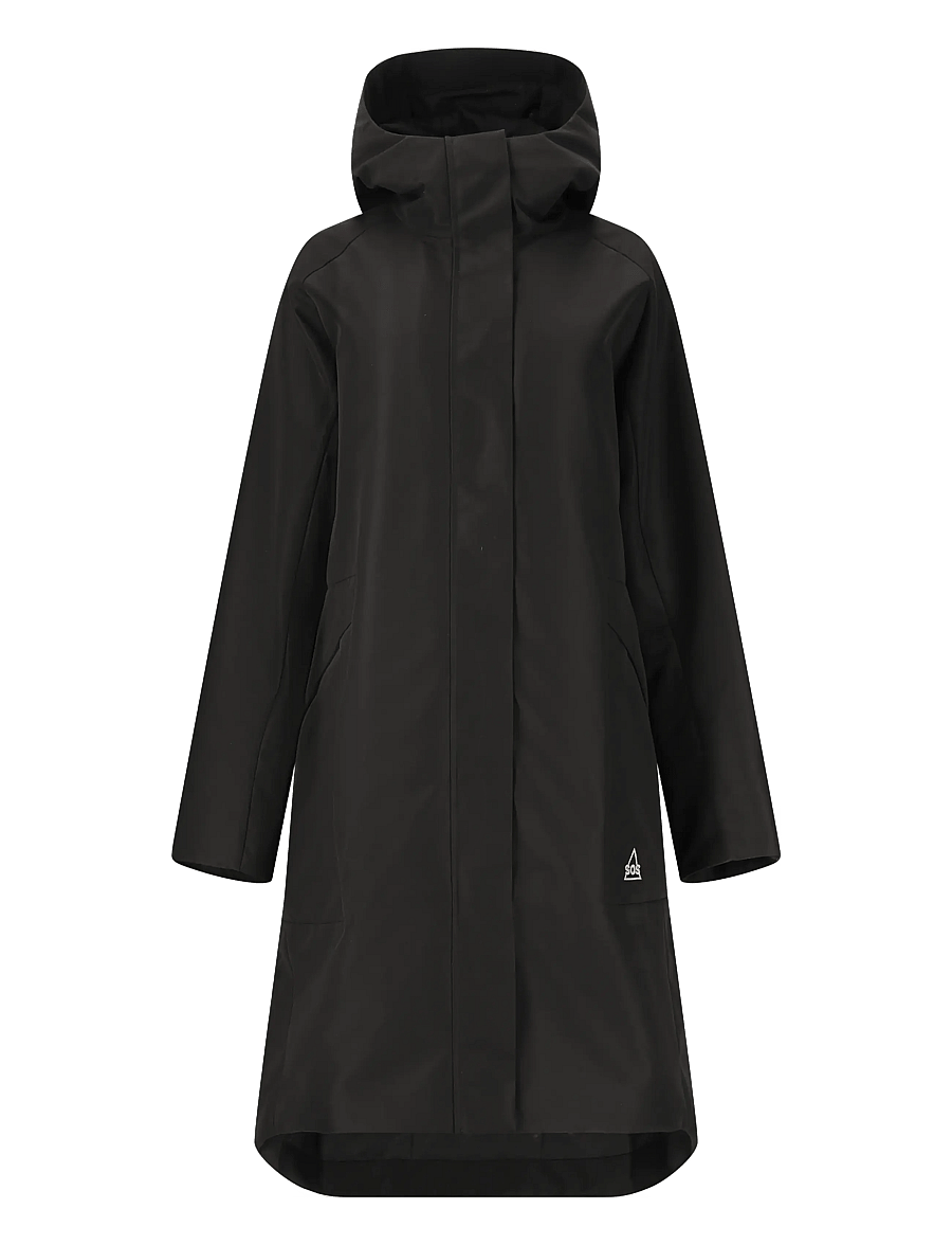SOS - Trikora W 2L Long Insulated Jacket - ulkoilutakit - black - 1