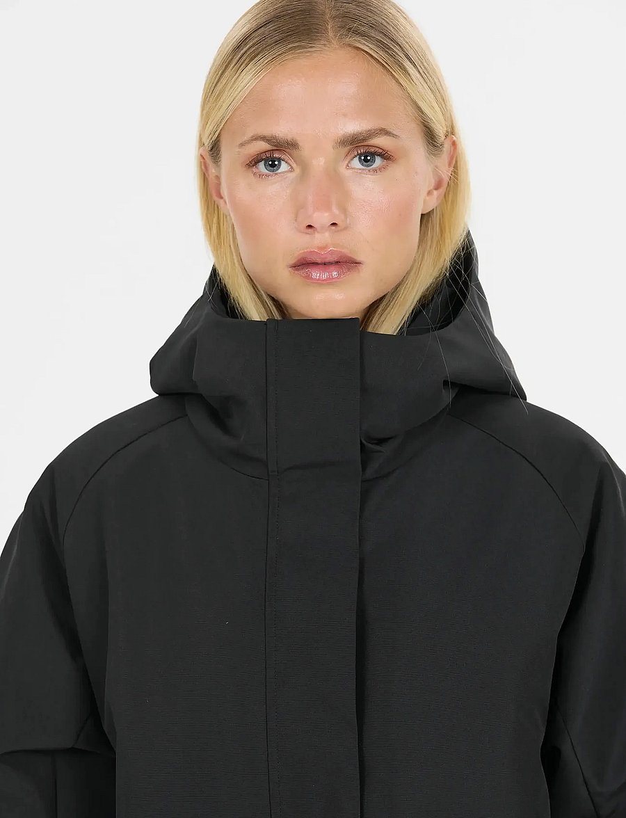 SOS - Trikora W 2L Long Insulated Jacket - ulkoilutakit - black - 3