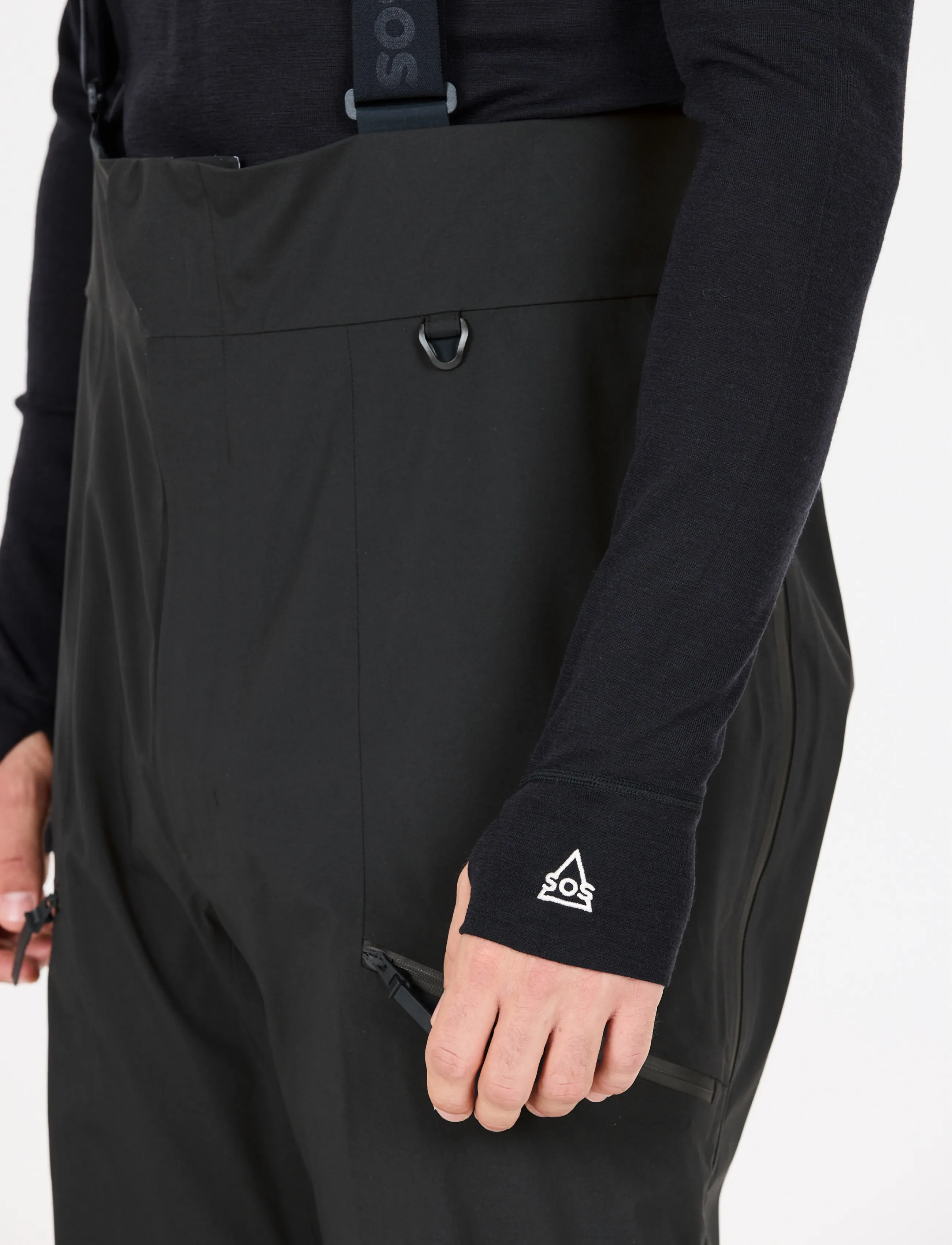 SOS - Cosmos M Stretch Shell Bib Pant - skibukser - black - 4