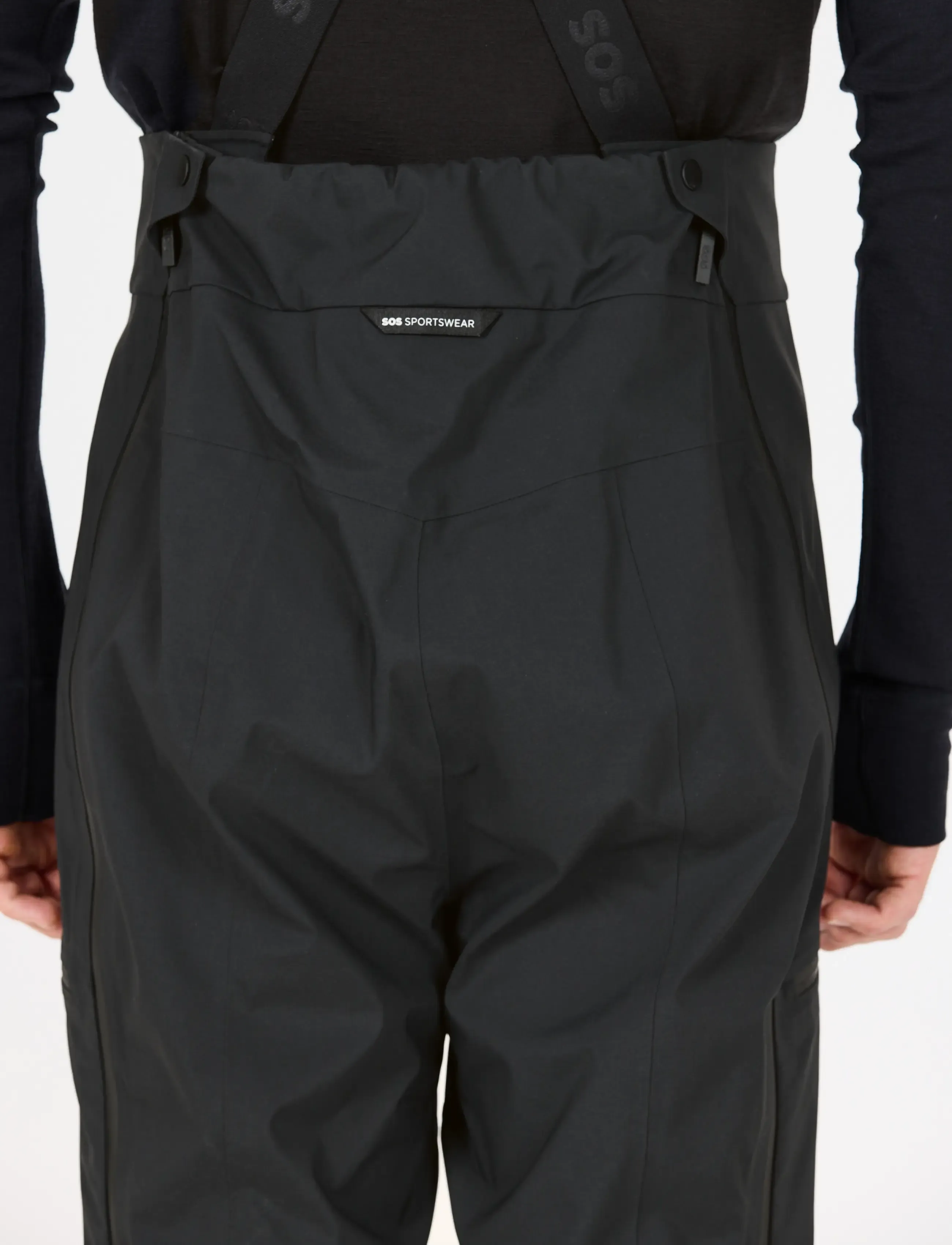 SOS - Cosmos M Stretch Shell Bib Pant - skibukser - black - 5