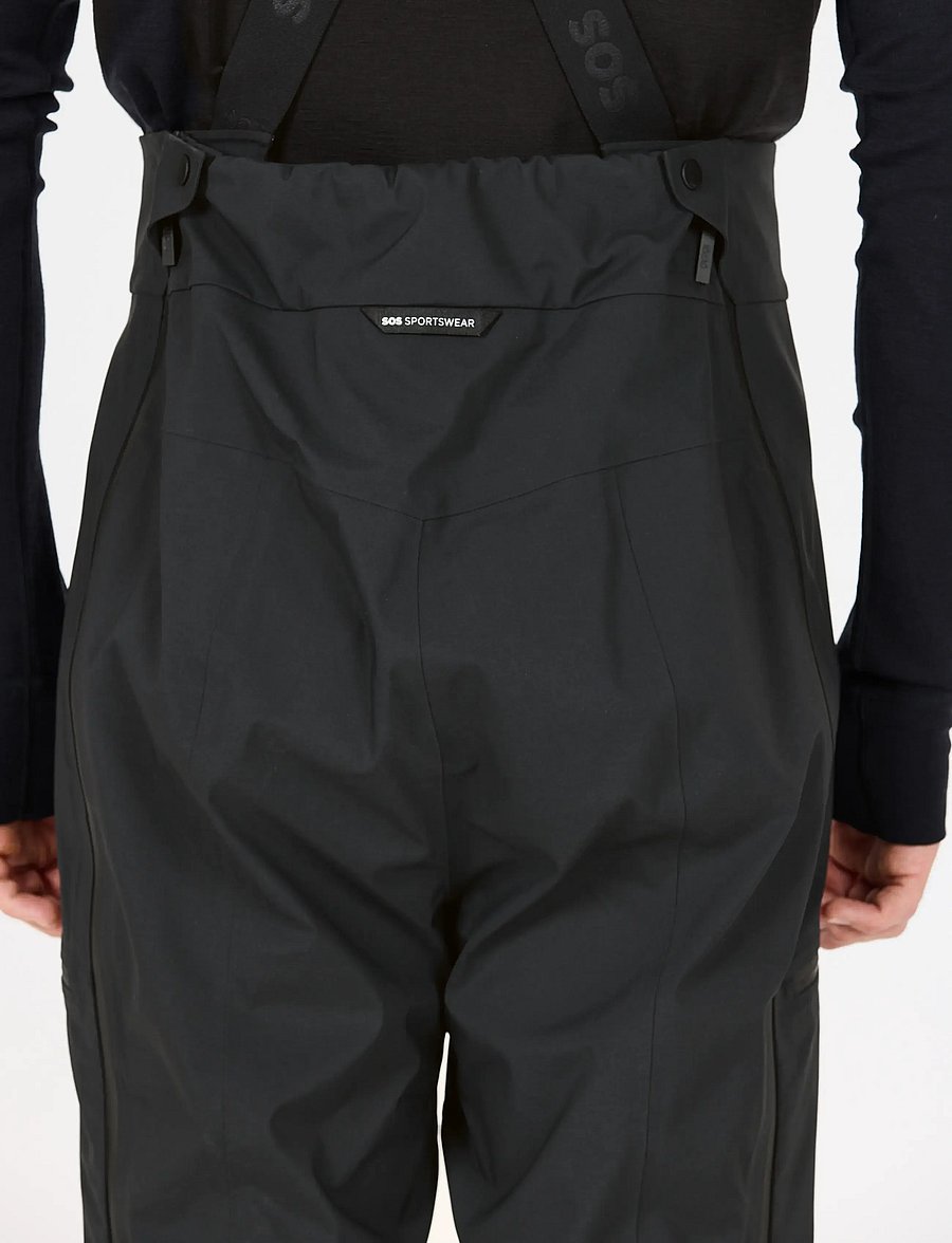 SOS - Cosmos M Stretch Shell Bib Pant - skibukser - black - 5