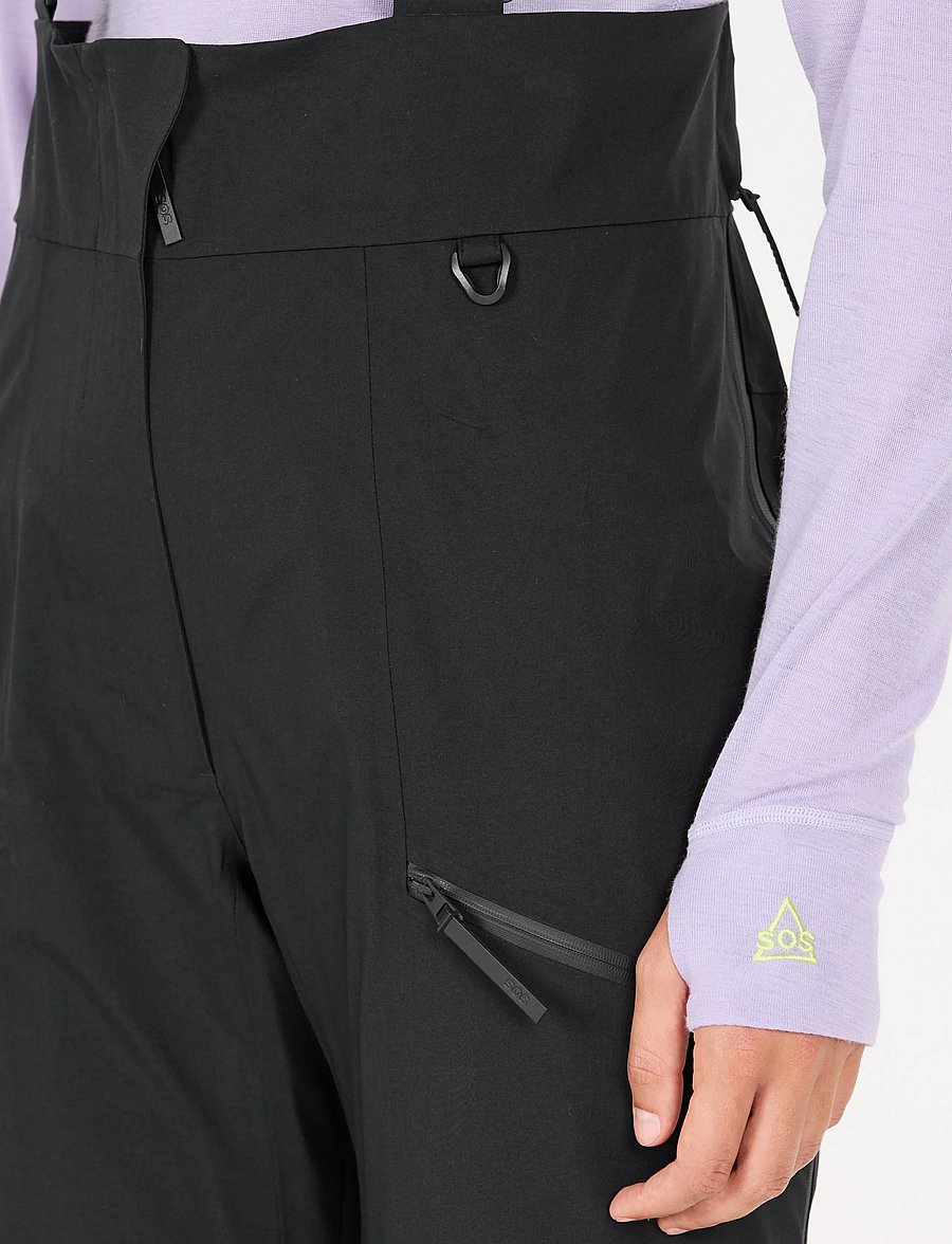 SOS - Cosmos W Stretch Shell Bib Pant - black - 5