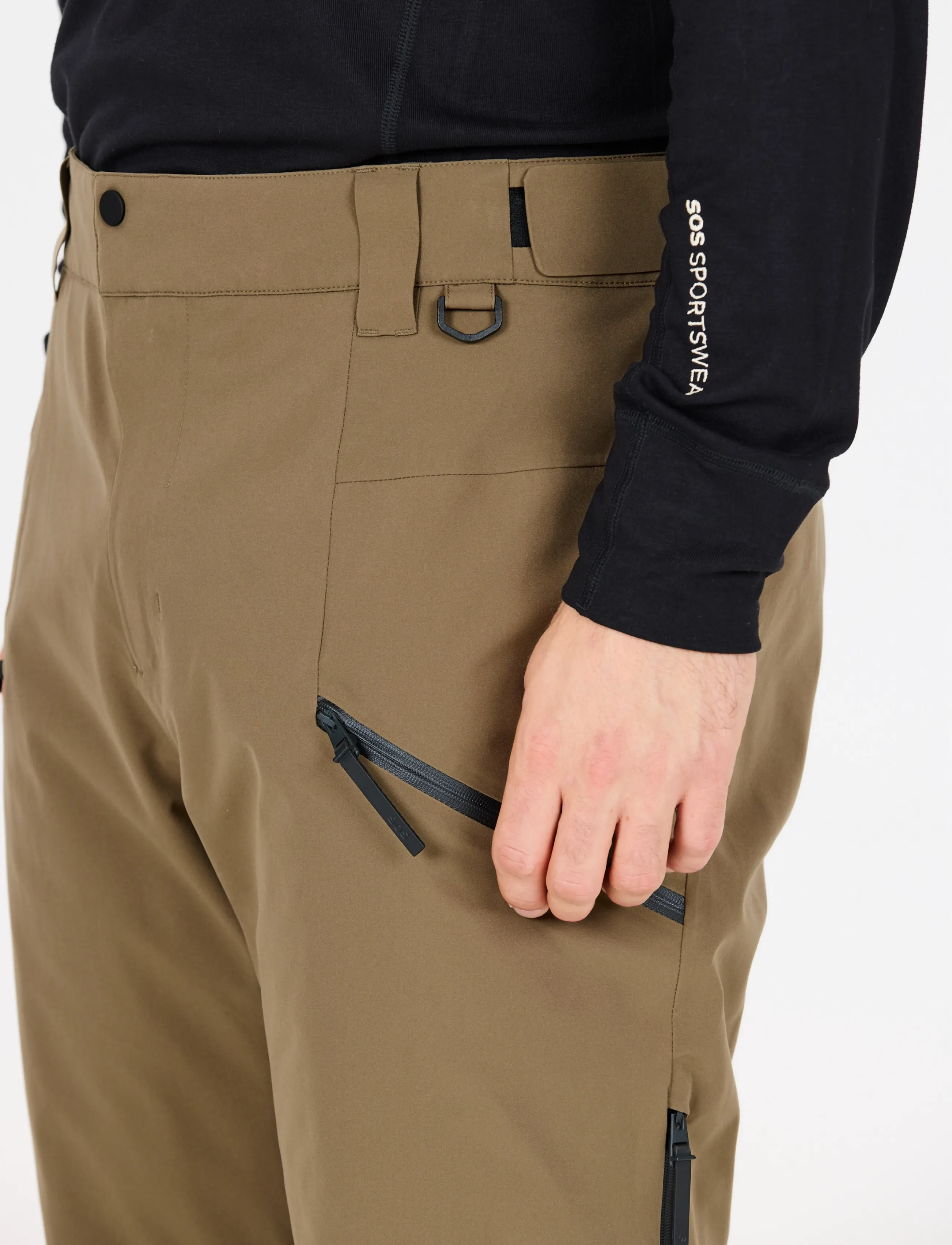 SOS - Cosmos M Insulated Pants - skibukser - stone gray - 0