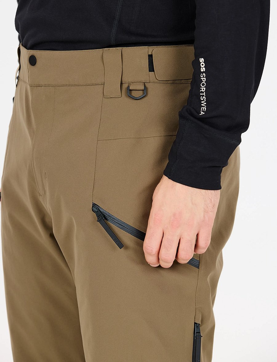SOS - Cosmos M Insulated Pants - skibukser - stone gray - 0