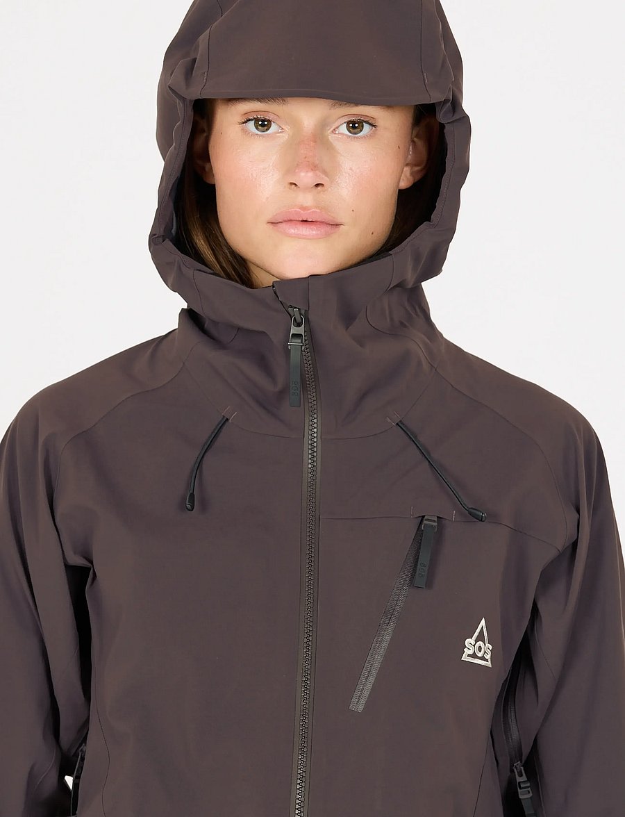 SOS - Unbound W Stretch Shell Jacket - shale mud - 0