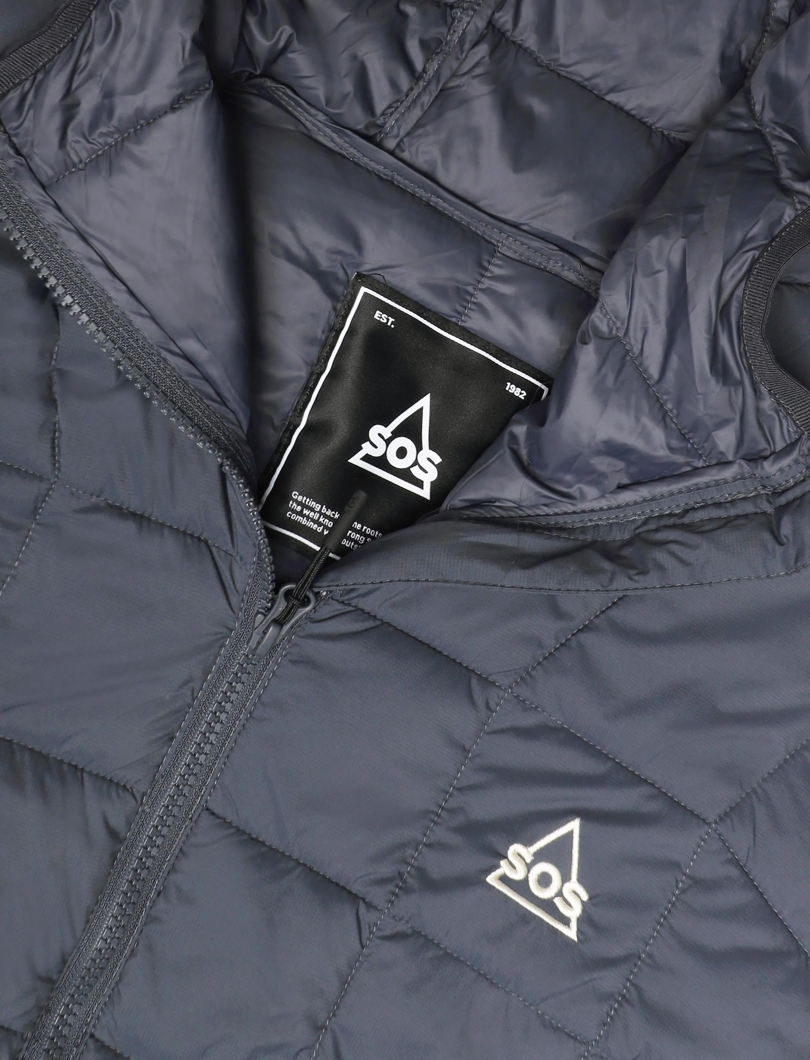 SOS - Haumea M Insulated Packable Hoody J - dunjakker - india ink - 2
