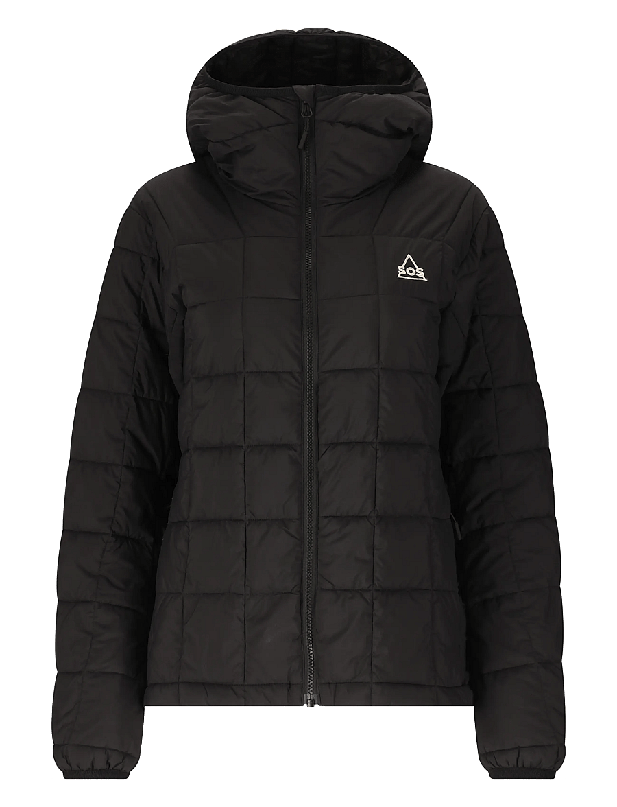 SOS - Haumea W Insulated Packable Hoody J - winter jackets - black - 1