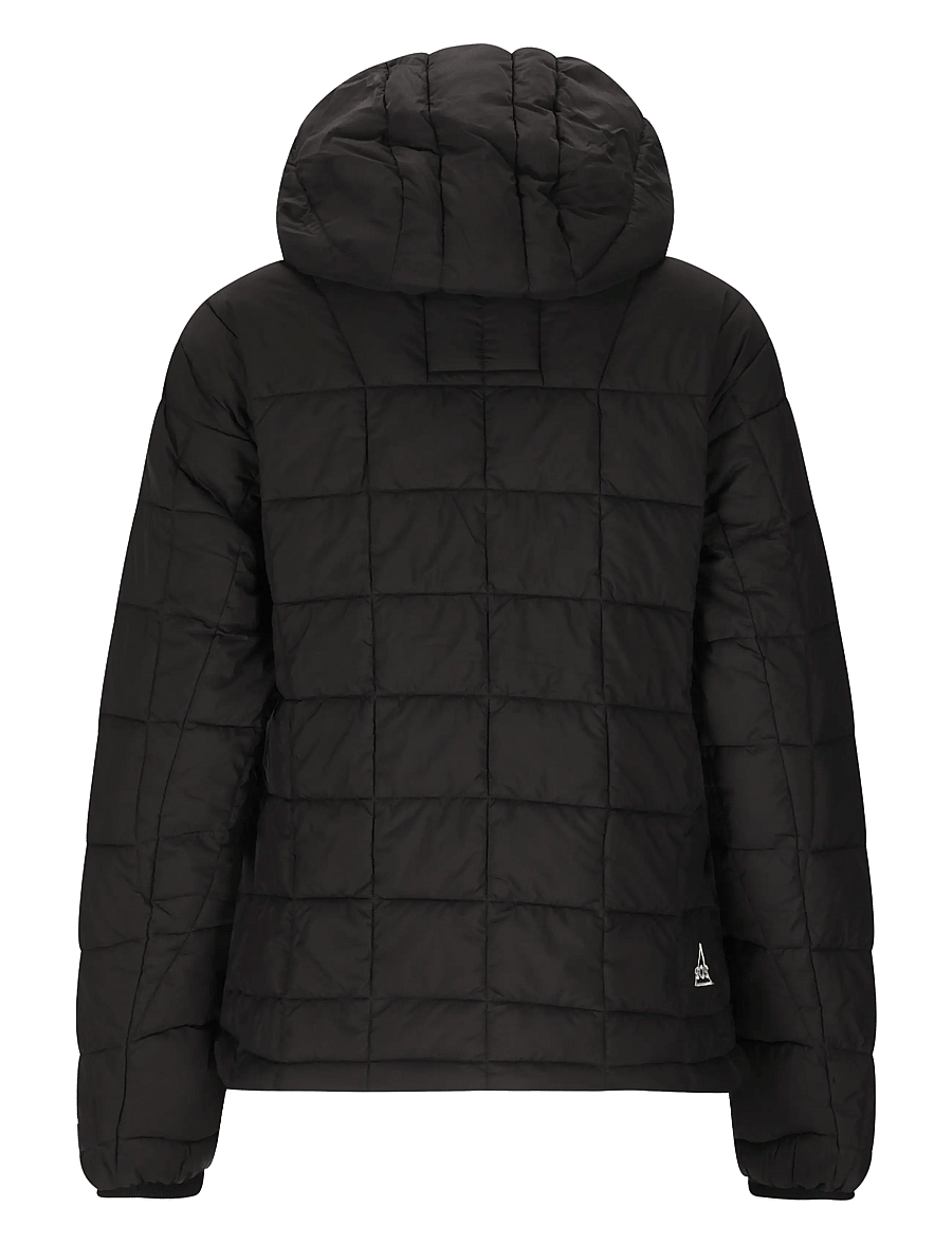 SOS - Haumea W Insulated Packable Hoody J - winter jackets - black - 2