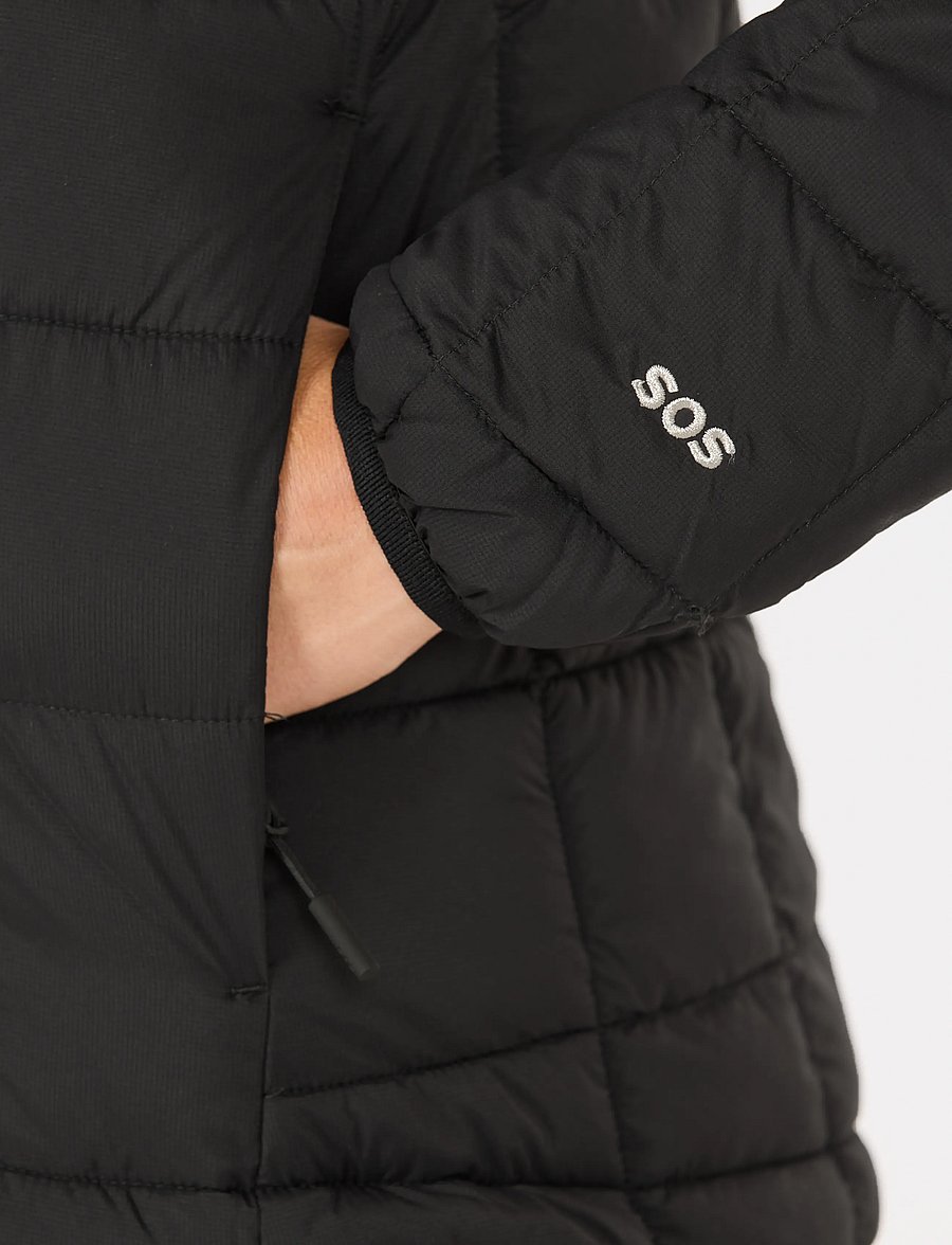 SOS - Haumea W Insulated Packable Hoody J - winter jackets - black - 3