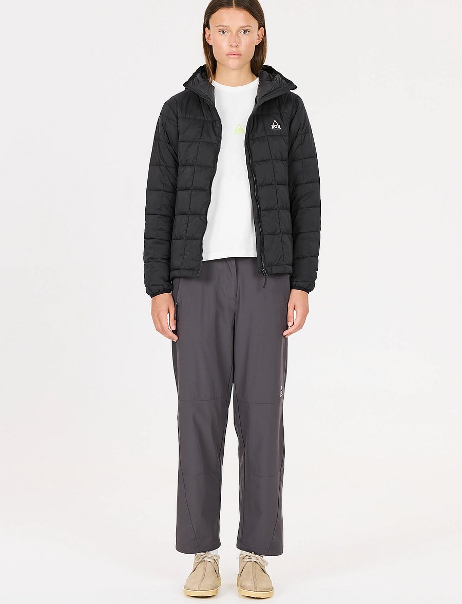 SOS - Haumea W Insulated Packable Hoody J - winter jackets - black - 5