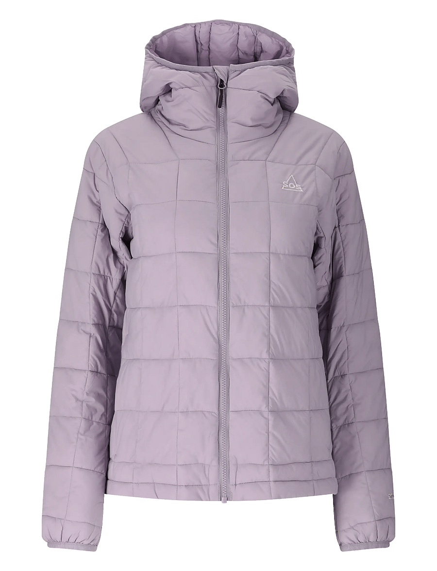 SOS - Haumea W Insulated Packable Hoody J - vinterjackor - wisteria - 1
