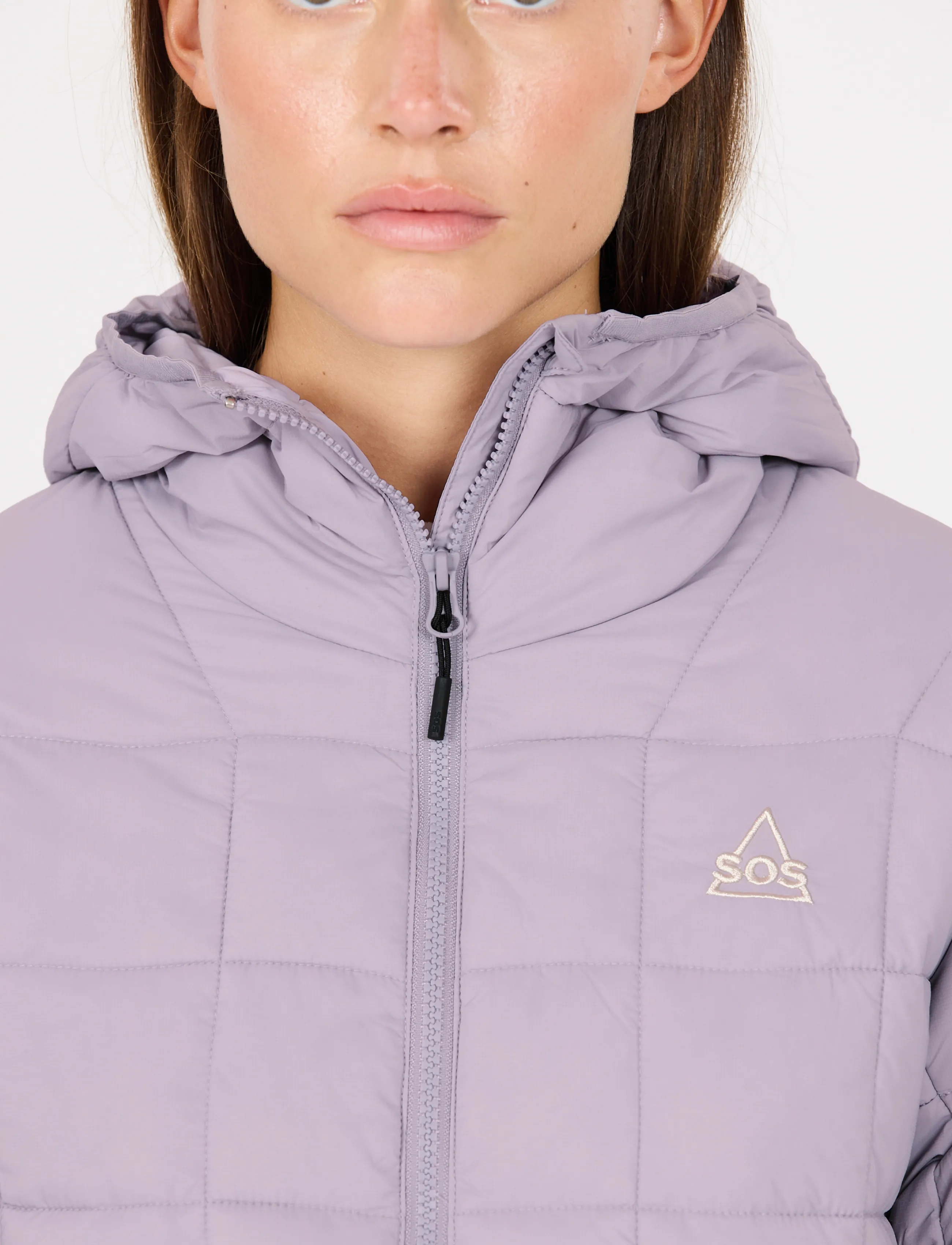 SOS - Haumea W Insulated Packable Hoody J - vinterjackor - wisteria - 0