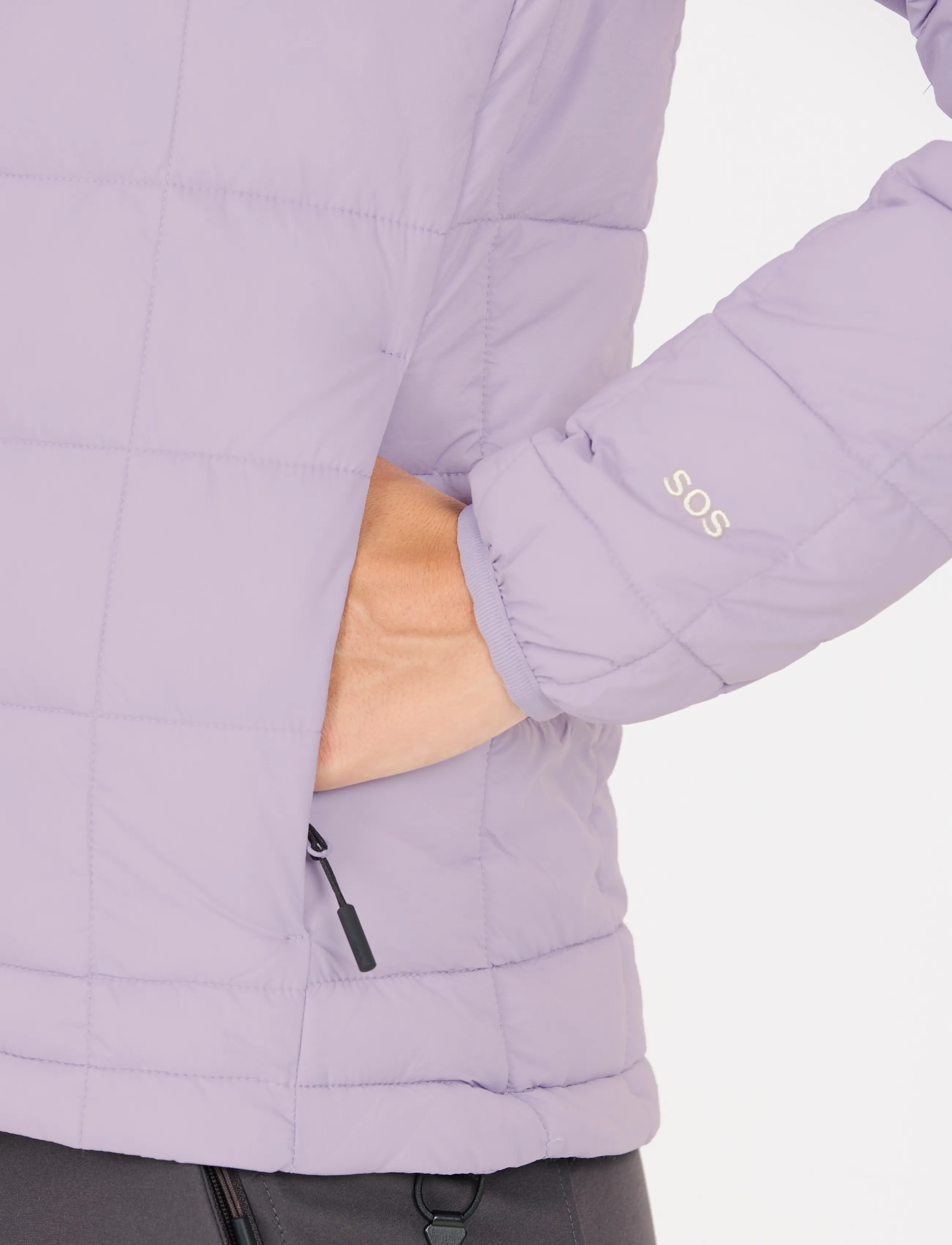 SOS - Haumea W Insulated Packable Hoody J - vinterjackor - wisteria - 3