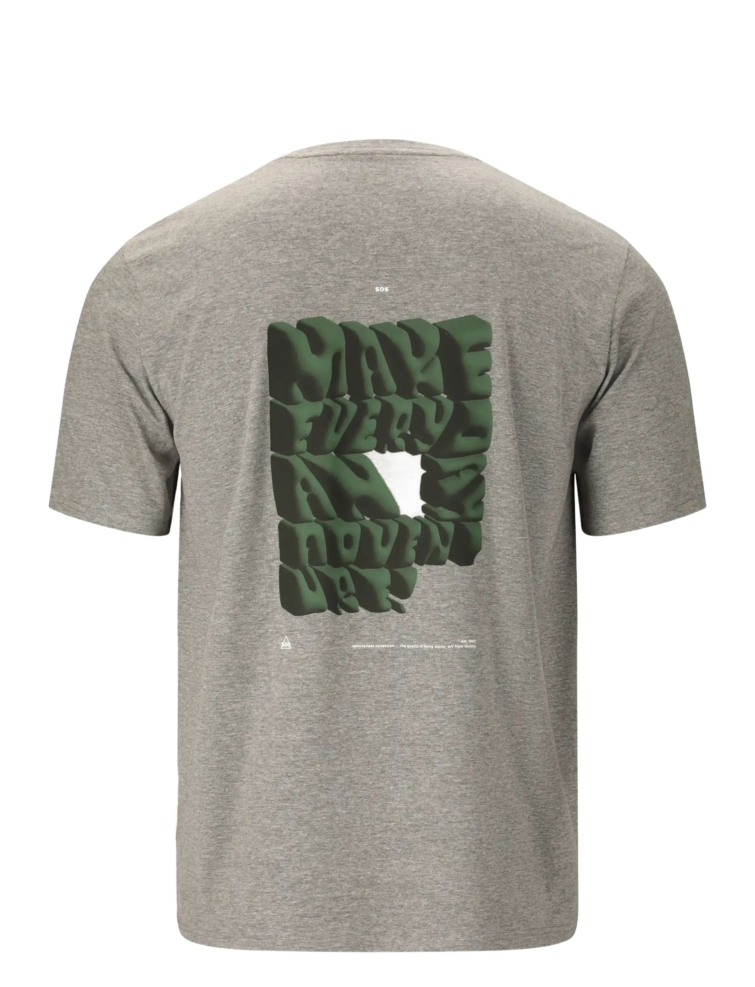 SOS - Sera M SS T-Shirt - t-shirts - mid grey melange - 3
