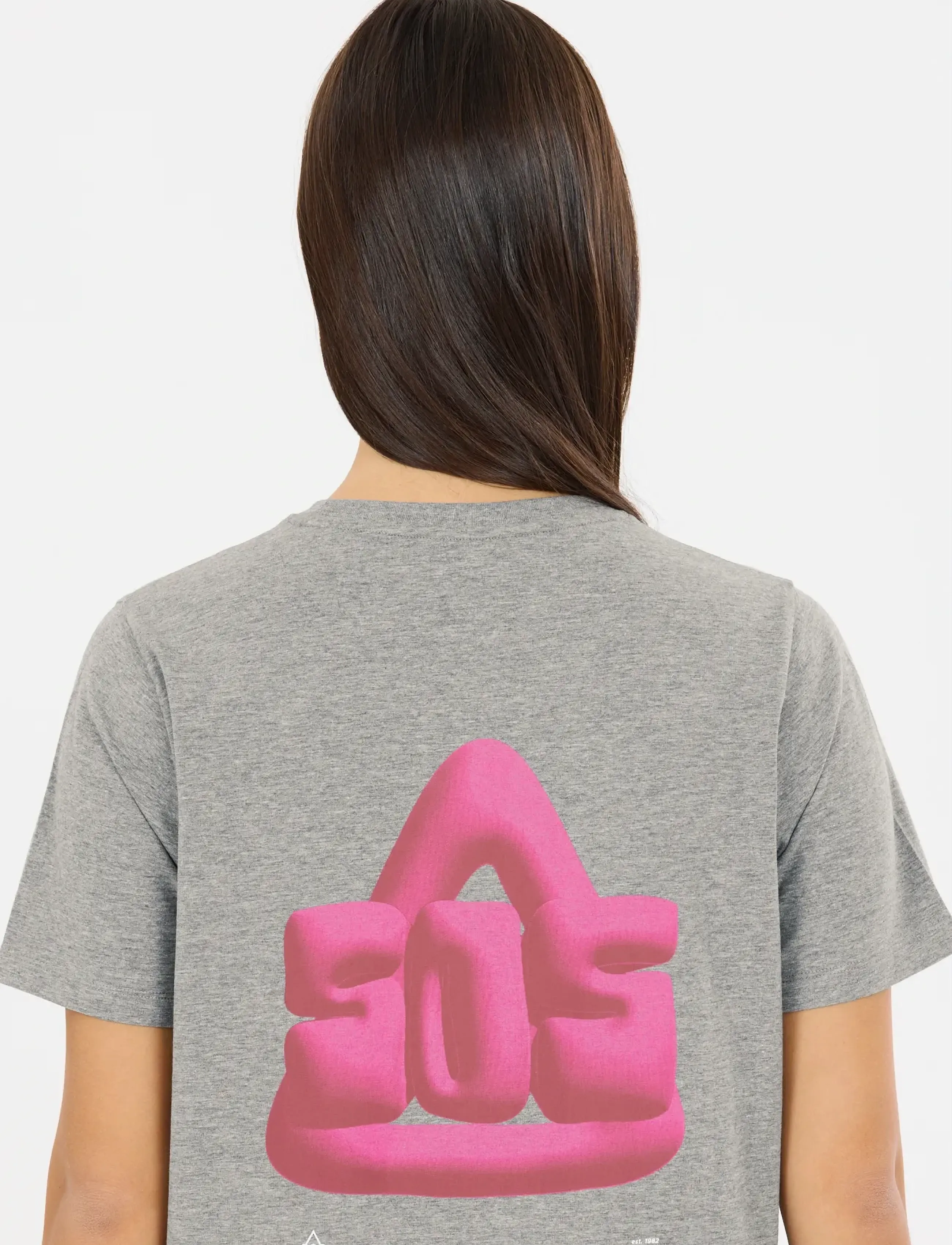 SOS - Sera W SS T-Shirt - alussärgid ja t-särgid - mid grey melange - 5