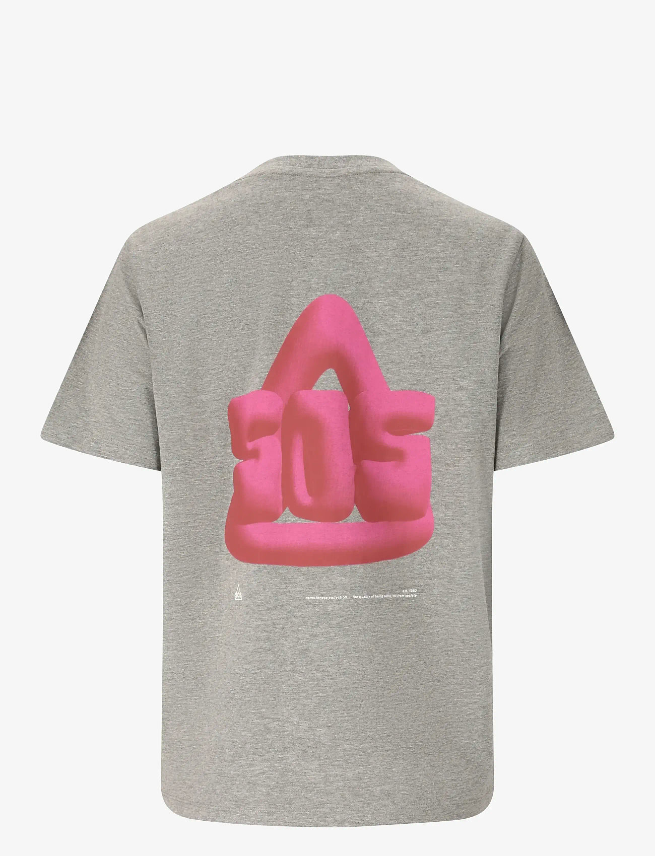 SOS - Sera W SS T-Shirt - t-shirts - mid grey melange - 3