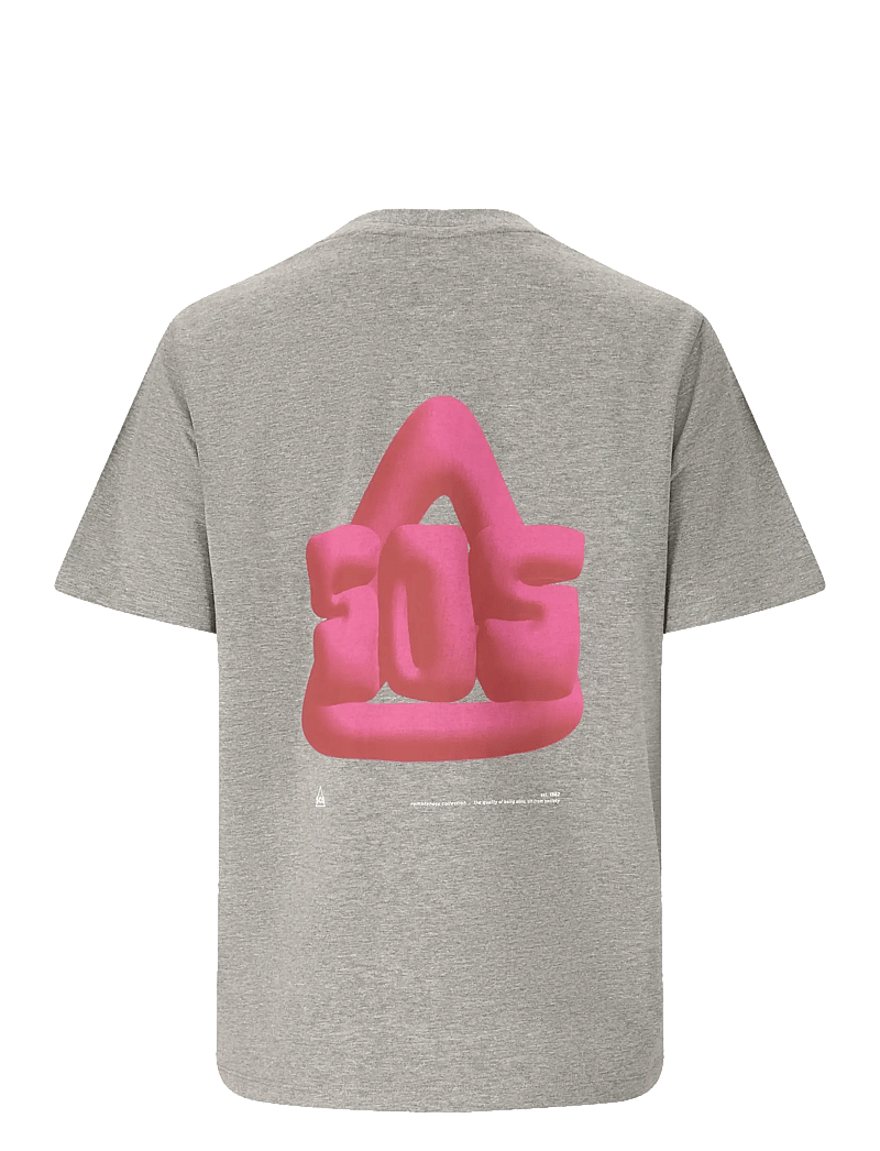 SOS - Sera W SS T-Shirt - t-shirts - mid grey melange - 3