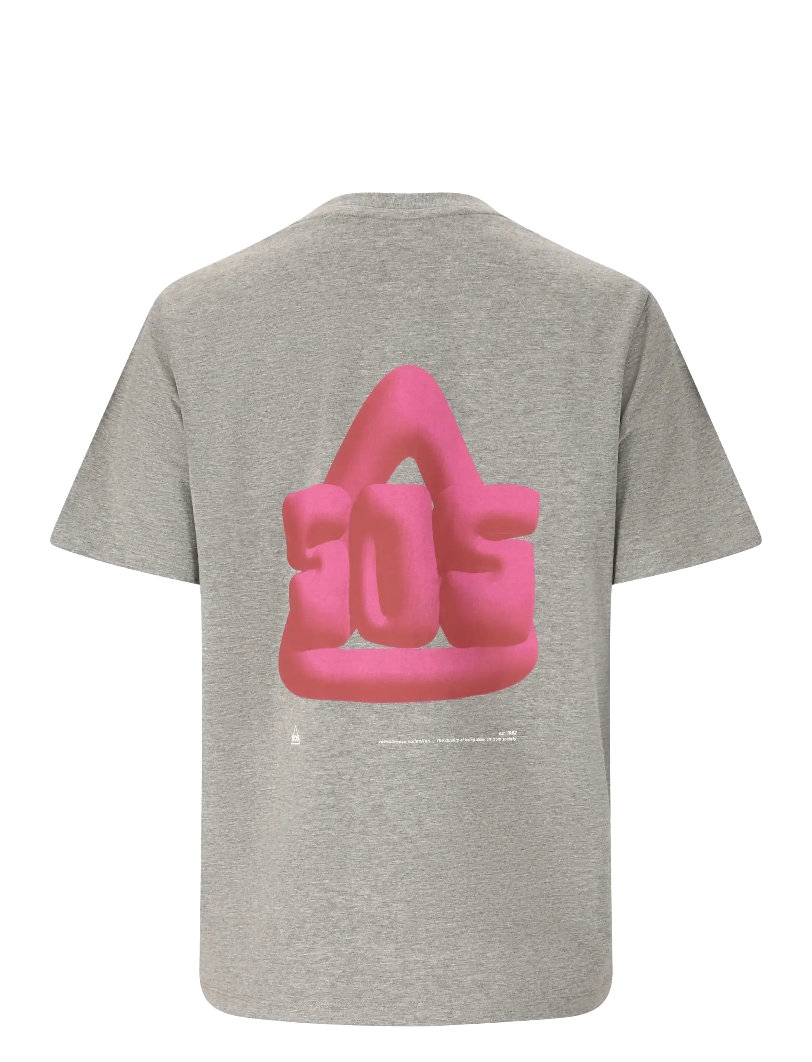 SOS - Sera W SS T-Shirt - alussärgid ja t-särgid - mid grey melange - 3