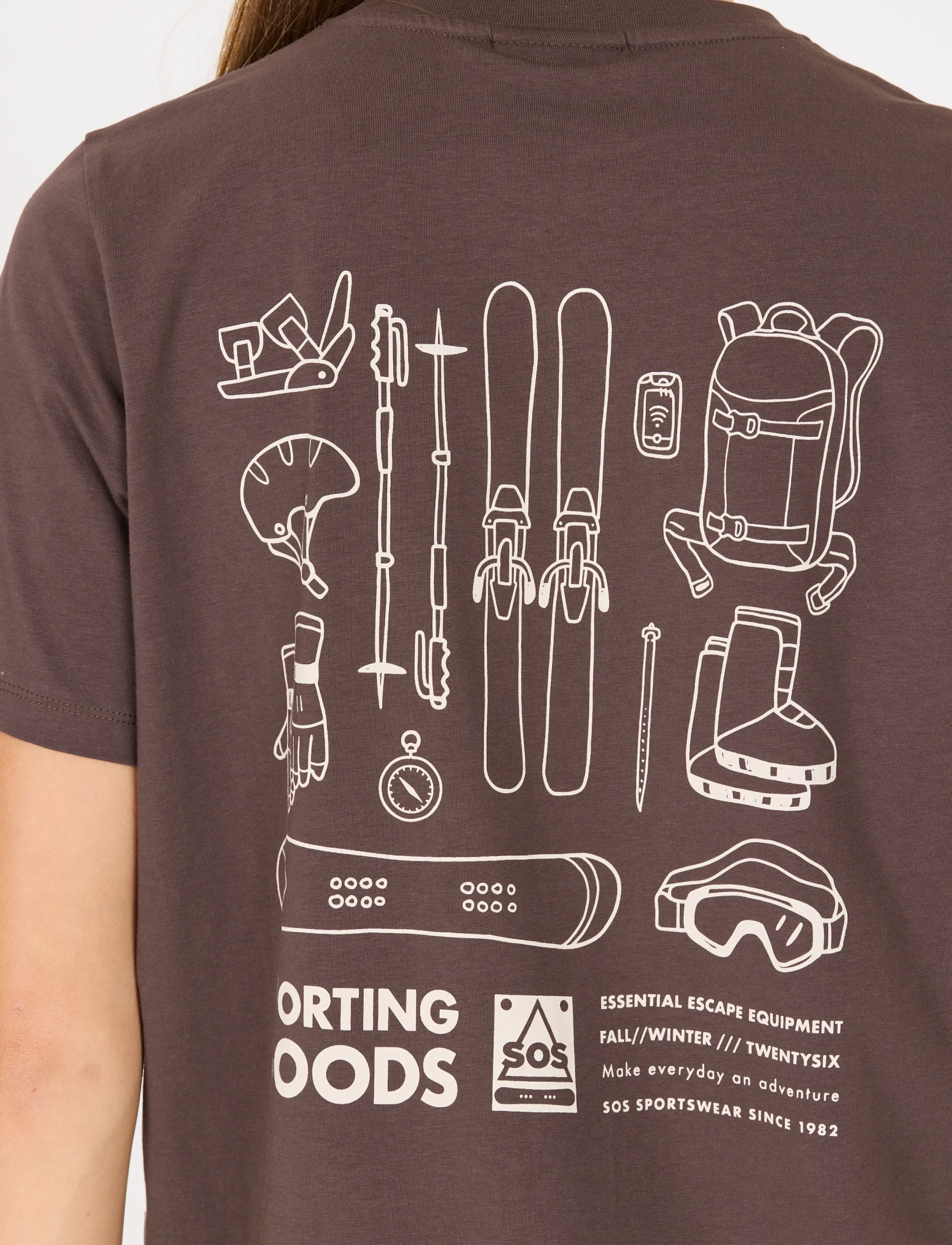 SOS - Sera W SS T-Shirt - t-shirts - shale mud - 3