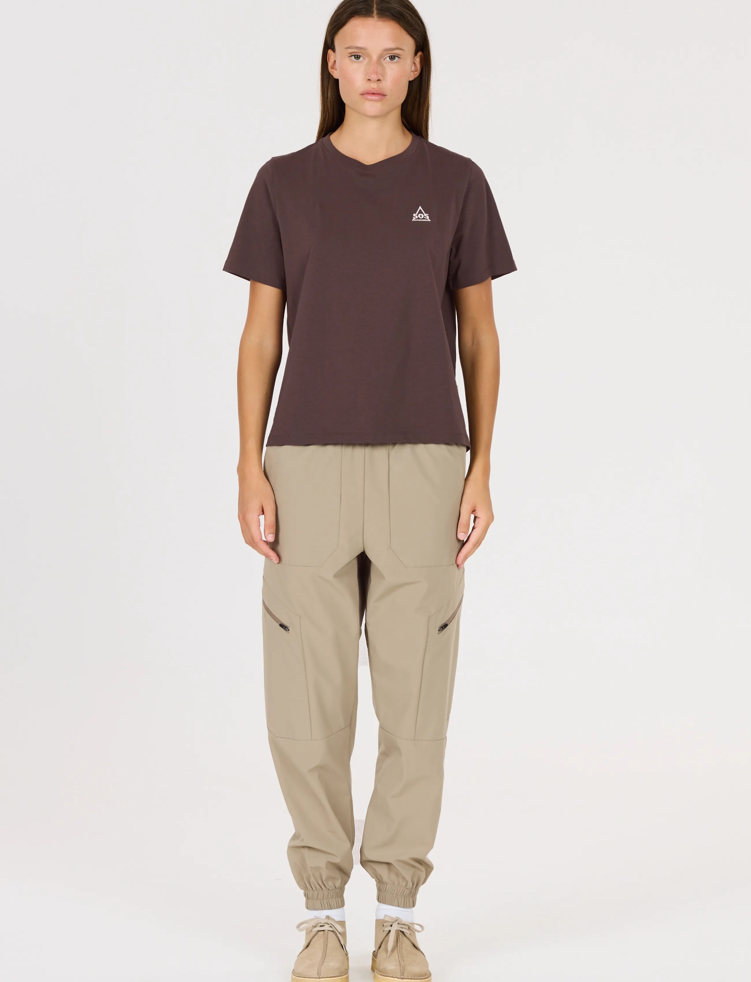 SOS - Sera W SS T-Shirt - t-shirts - shale mud - 4