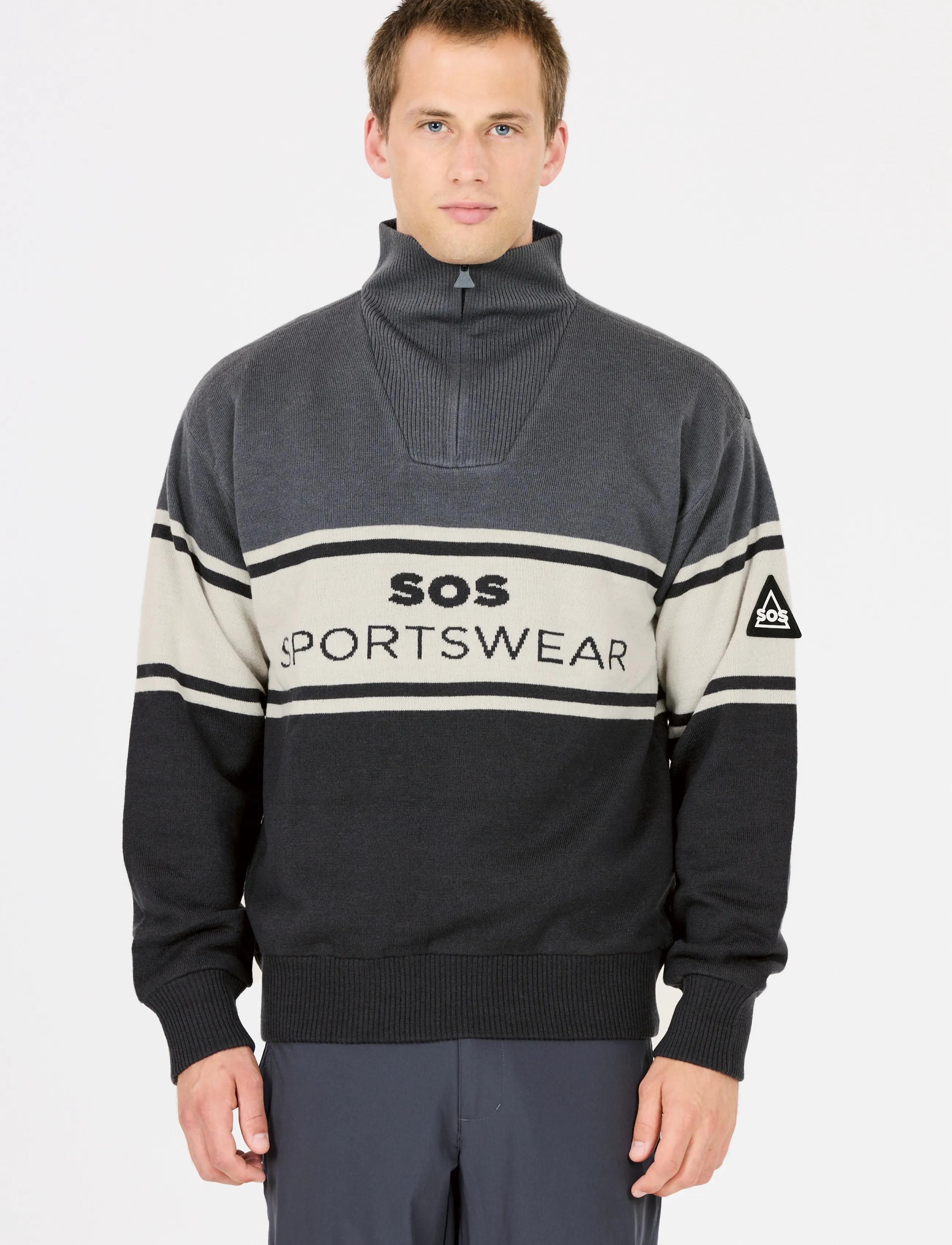SOS Idre Uni Windstopper Knit stickade tröjor dam – bild 5
