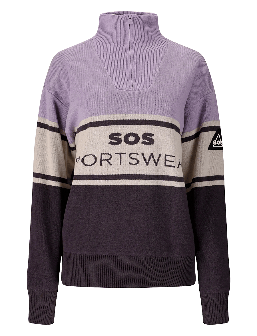 SOS - Idre Uni Windstopper Knit - dressipluusid - wisteria - 0