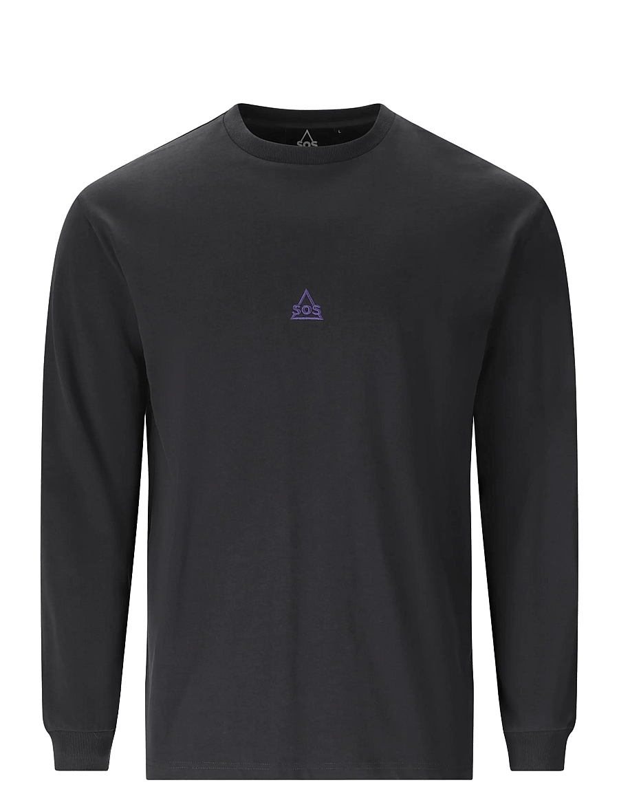 SOS - Liftoff M LS T-Shirt - pikkade varrukatega alussärgid - blue graphite - 1