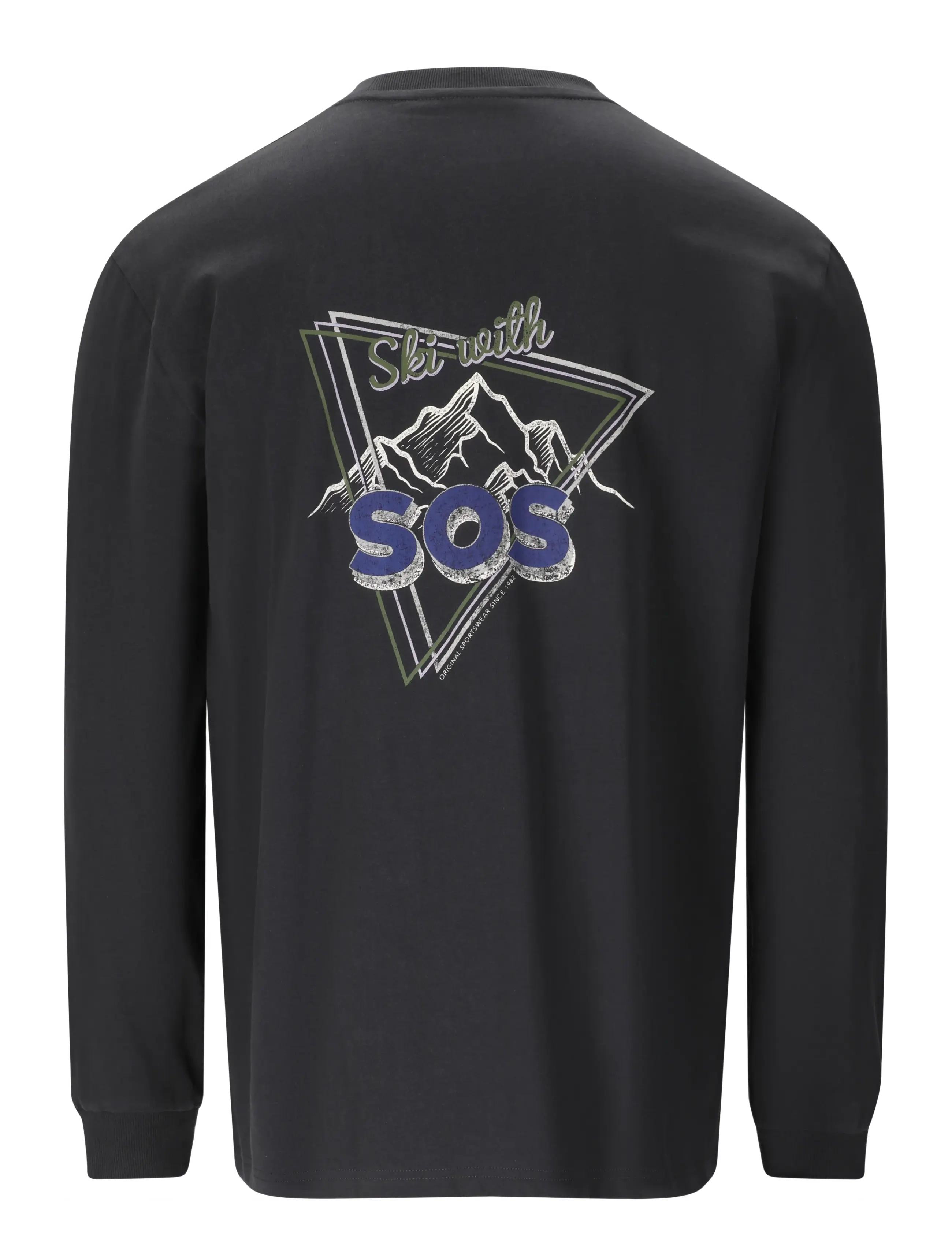 SOS - Liftoff M LS T-Shirt - pikkade varrukatega alussärgid - blue graphite - 2