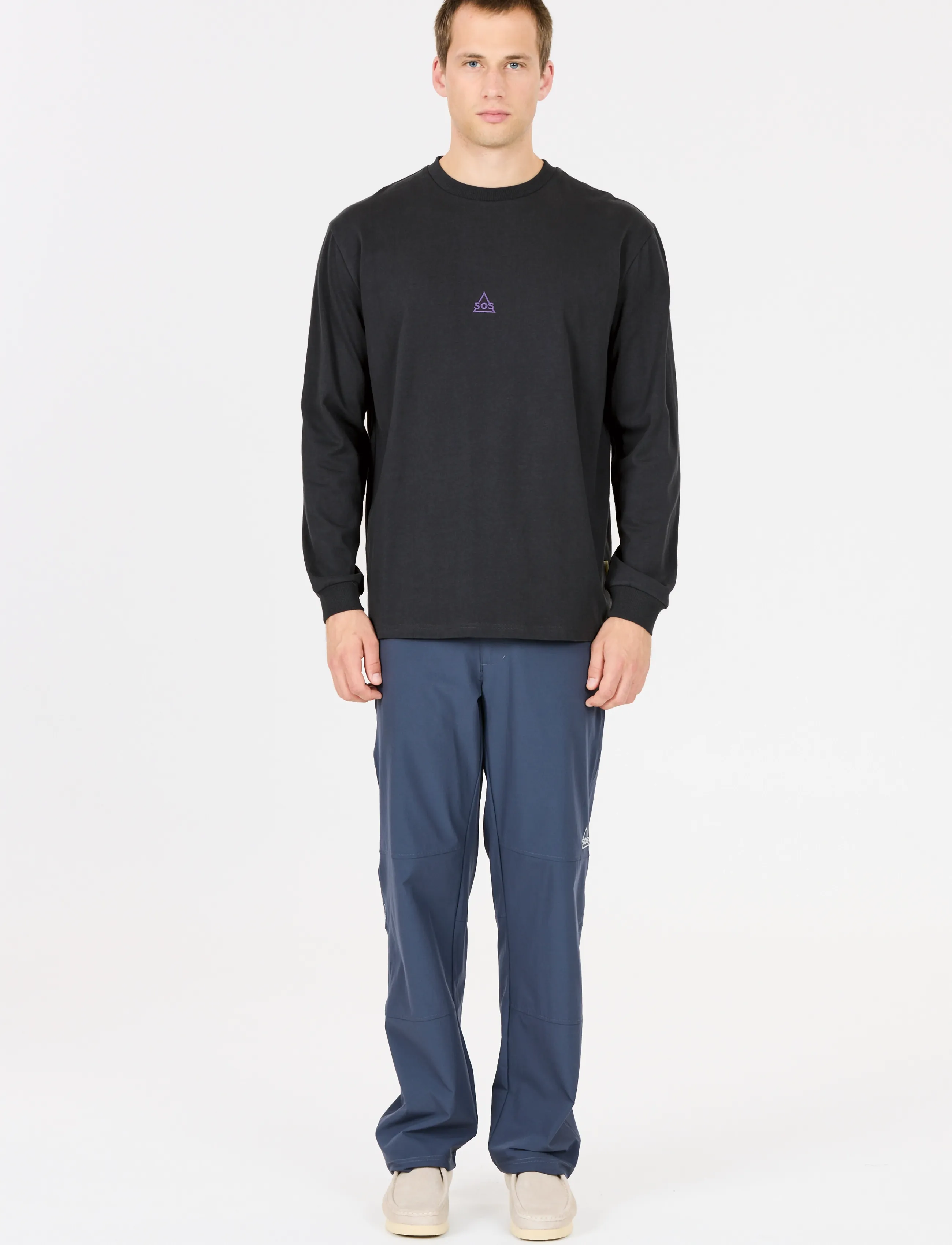 SOS - Liftoff M LS T-Shirt - pikkade varrukatega alussärgid - blue graphite - 5