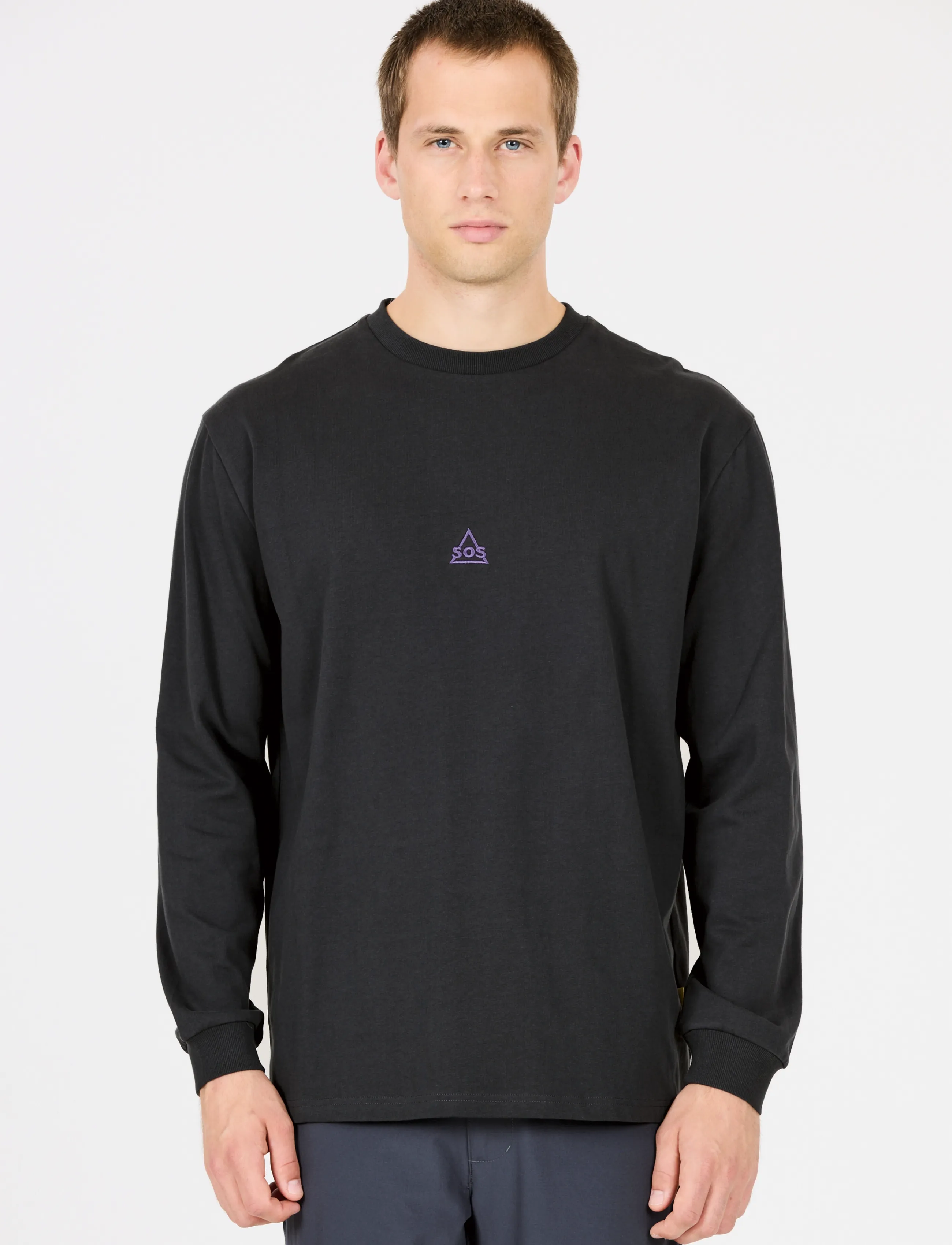 SOS Liftoff M LS T-Shirt - Kleidung - BLUE GRAPHITE / grey
