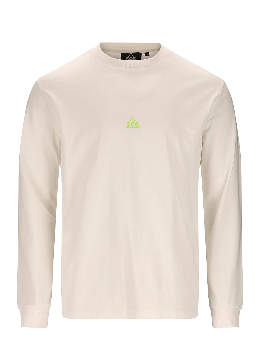 SOS - Liftoff M LS T-Shirt - långärmade tröjor - white alyssum - 1