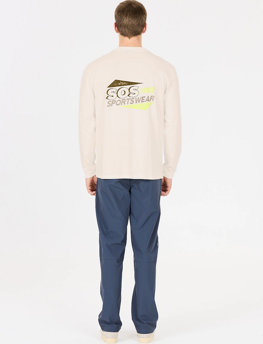 SOS - Liftoff M LS T-Shirt - långärmade tröjor - white alyssum - 5