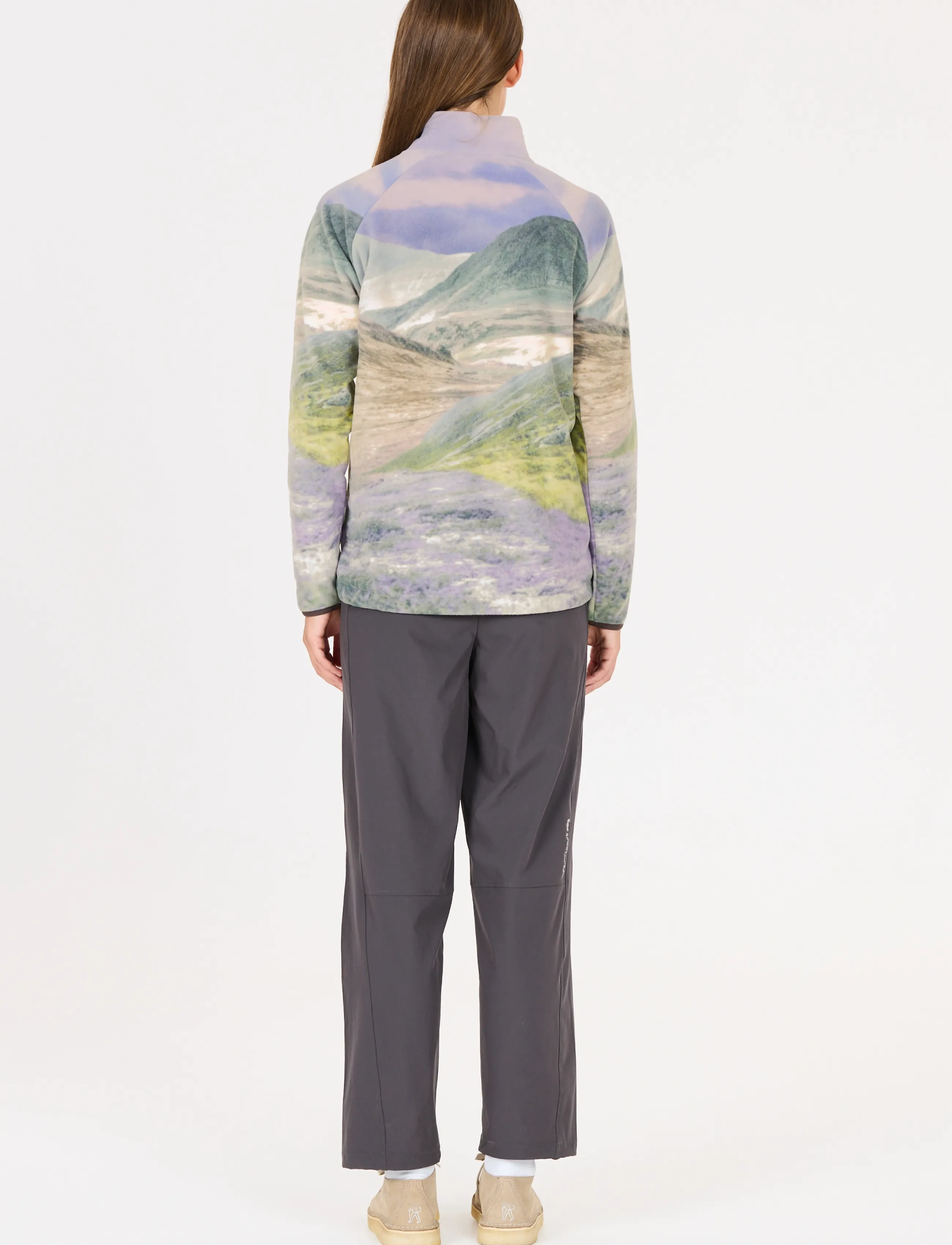 SOS - Exo W Printed Half Zip Fleece - shale mud - 4