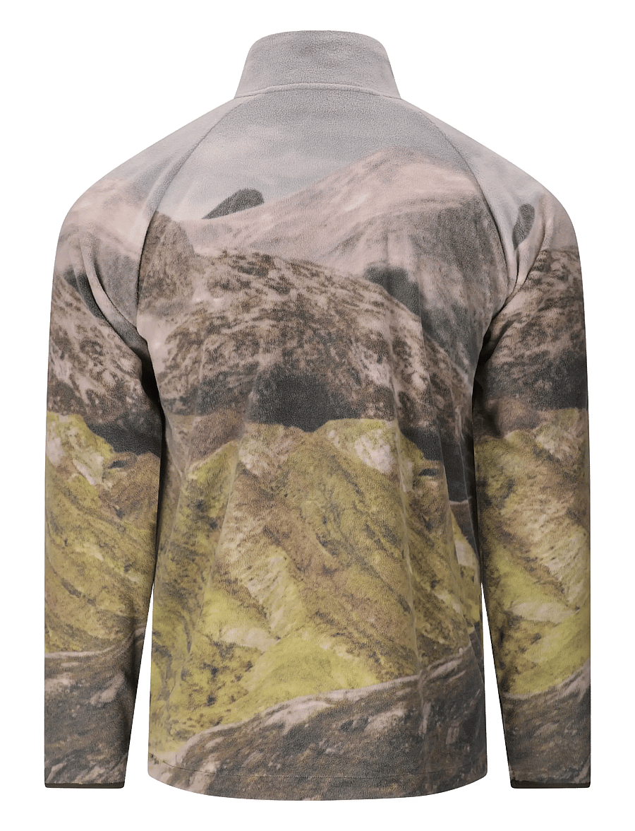 SOS - Exo M Printed Half Zip Fleece - fleece & mellanlager - black ink - 2