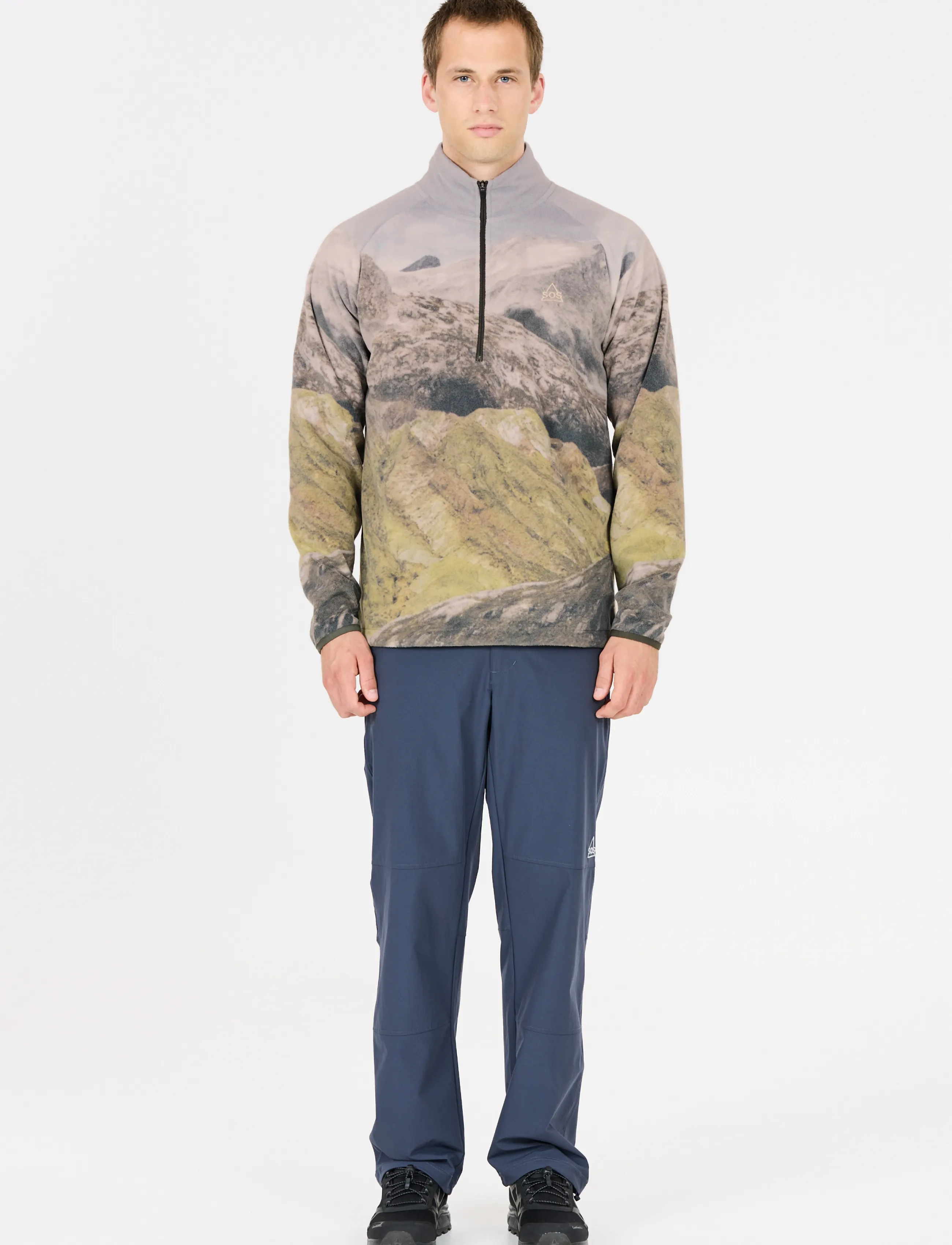 SOS - Exo M Printed Half Zip Fleece - fleece & mellanlager - black ink - 5