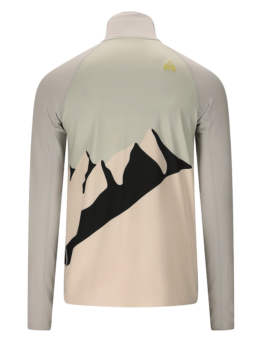 SOS - Stratos M Half Zip Printed Midlayer - harbor mist - 2