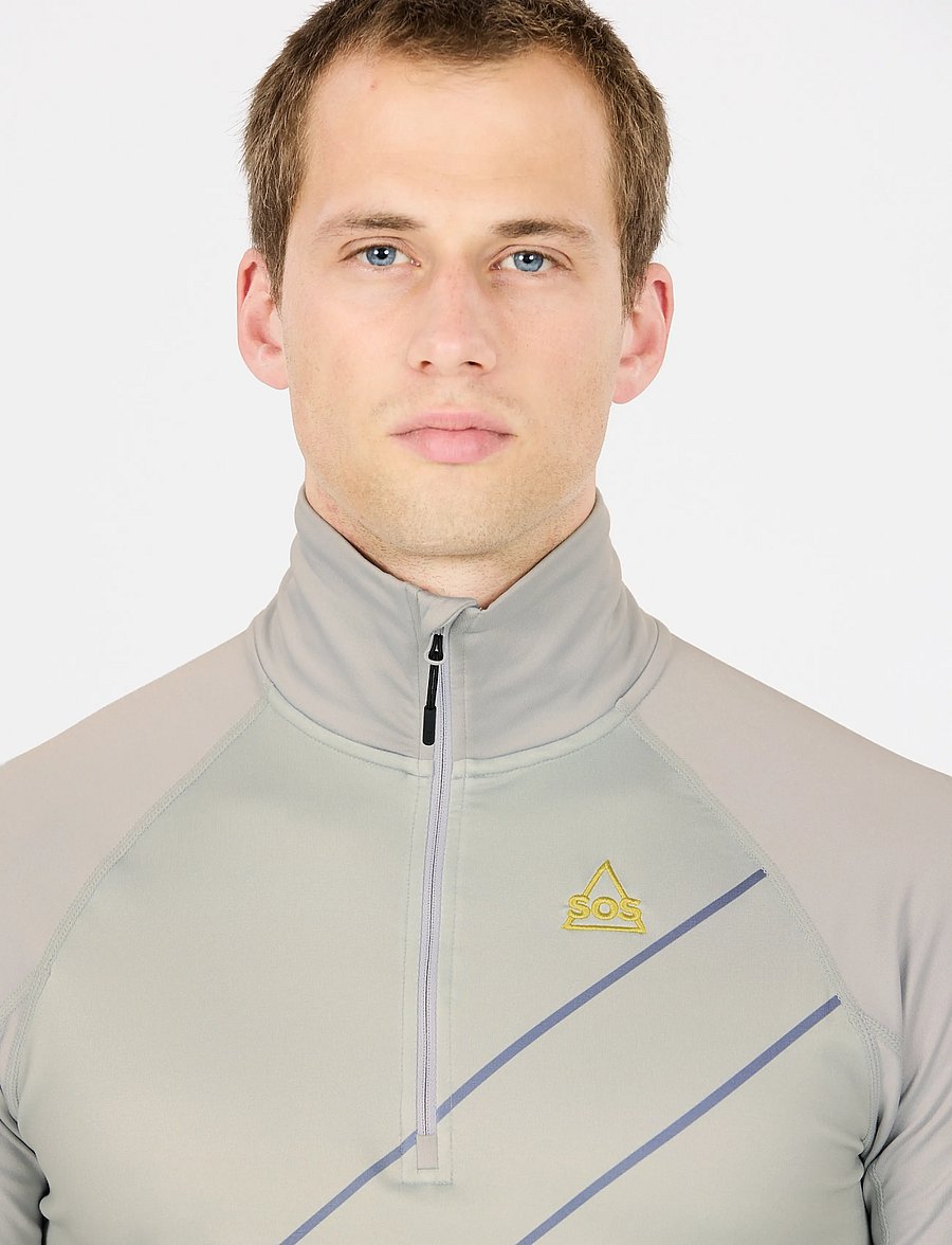 SOS - Stratos M Half Zip Printed Midlayer - harbor mist - 0